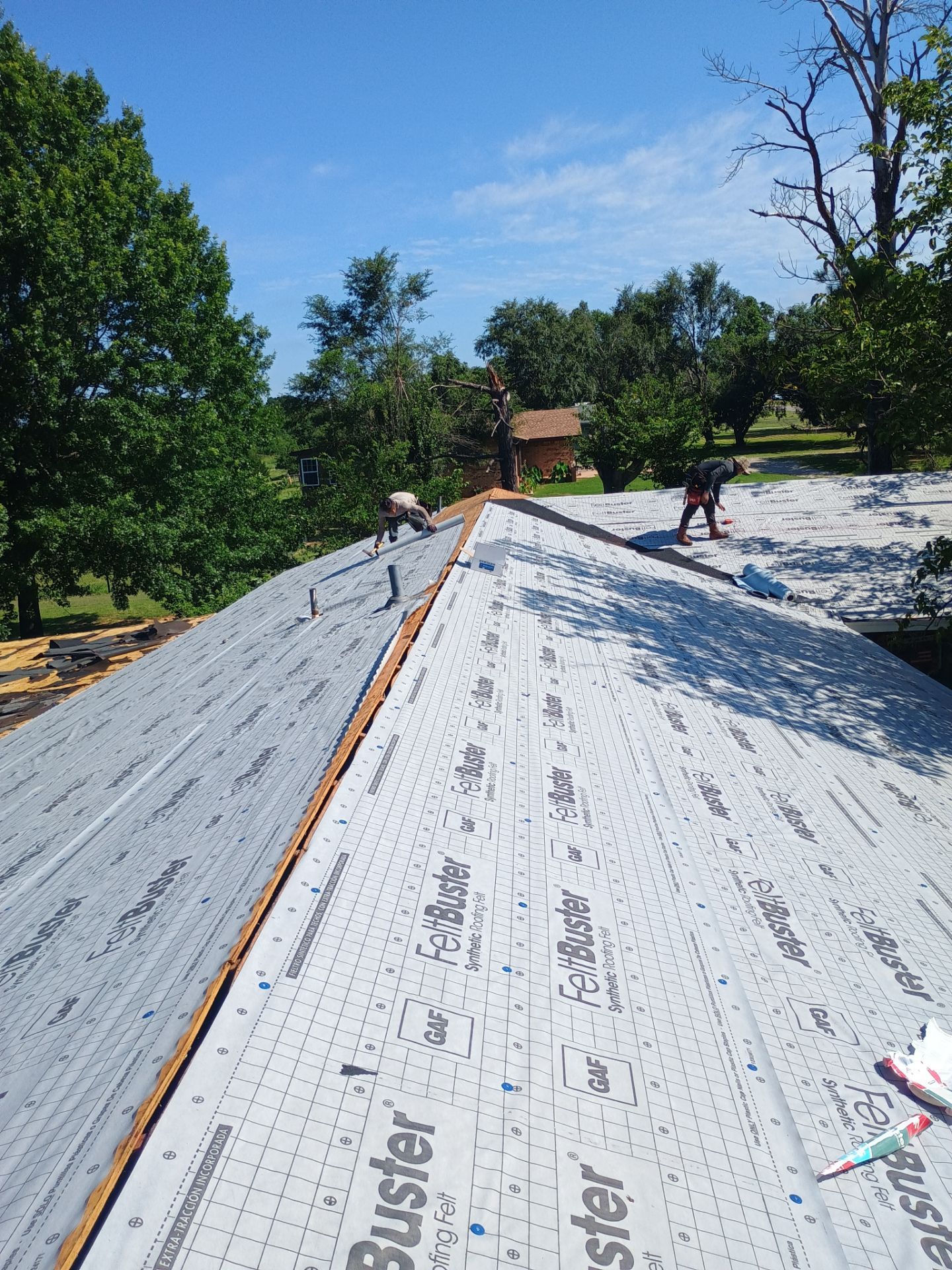 Storm Damage Restoration and Complete Roof Replacement in Pauls Valley by BANA Roofing and Solar Supply