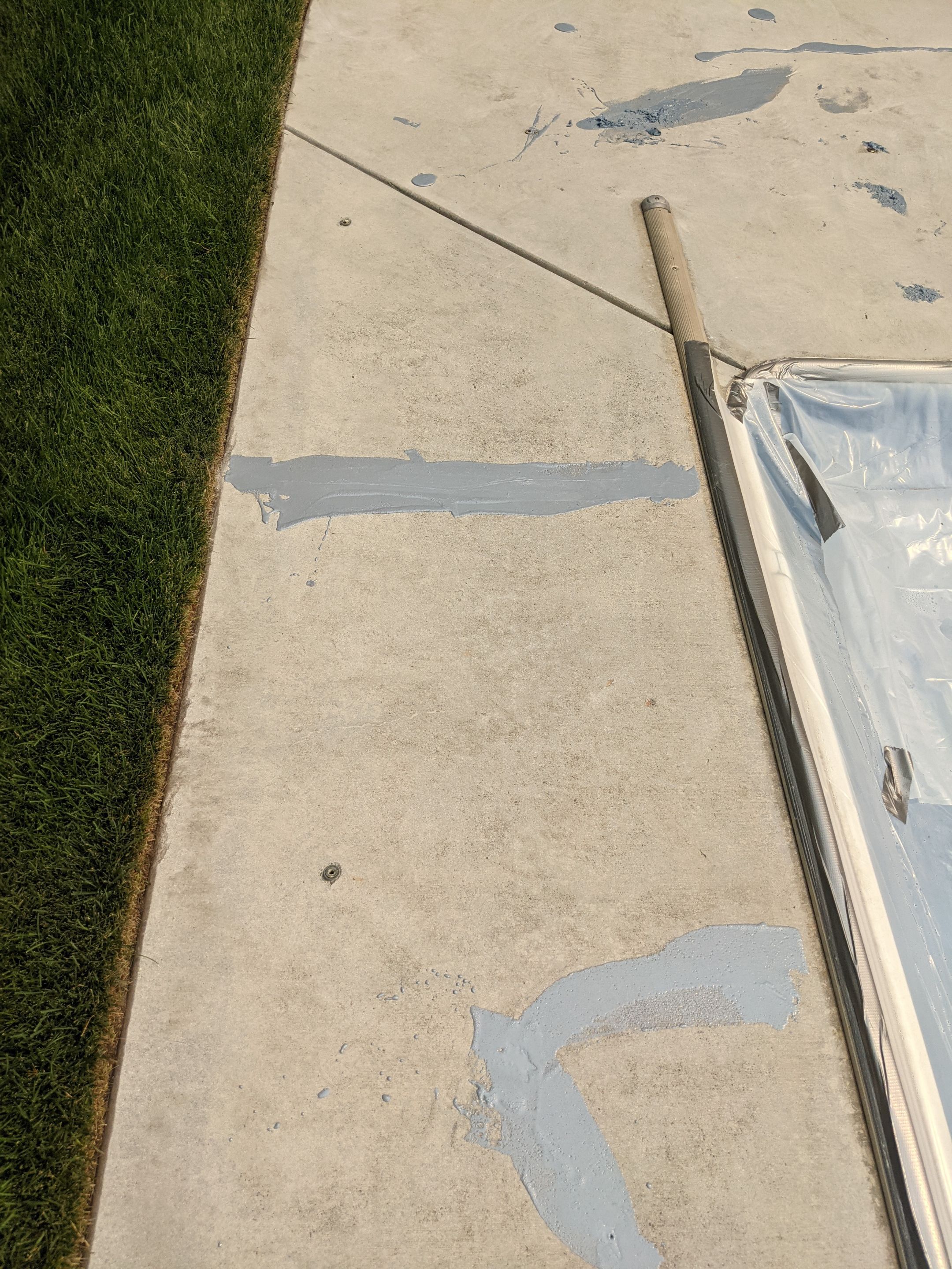 Pool Deck Transformation using Slate Stone by Croc Coatings, LLC