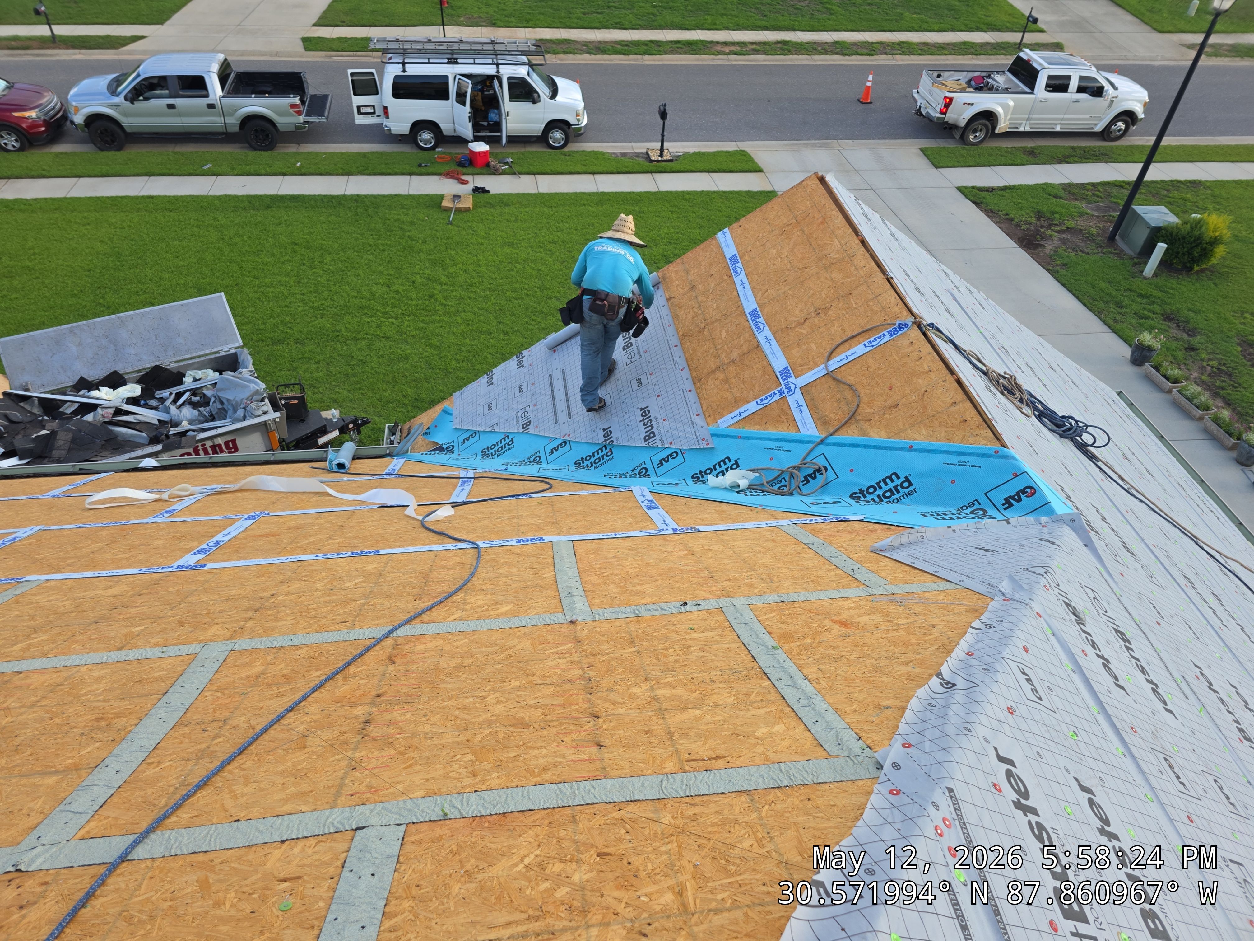 GAF Architectural Shingle Roof Replacement in Fairhope, Alabama by 4U Roofing