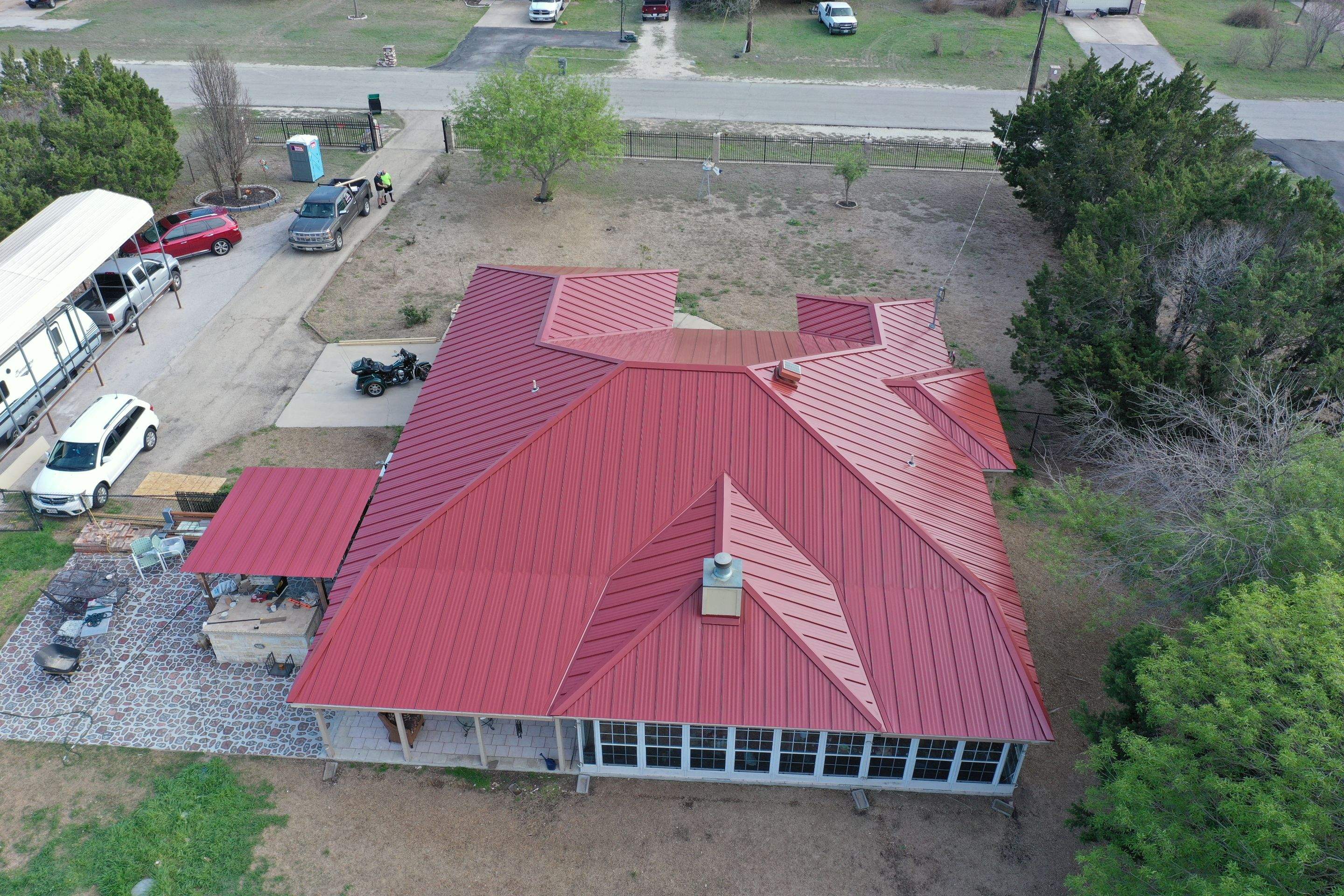 Residential Roof Replacement using Metal 1" Double Lock by Action Exteriors Austin