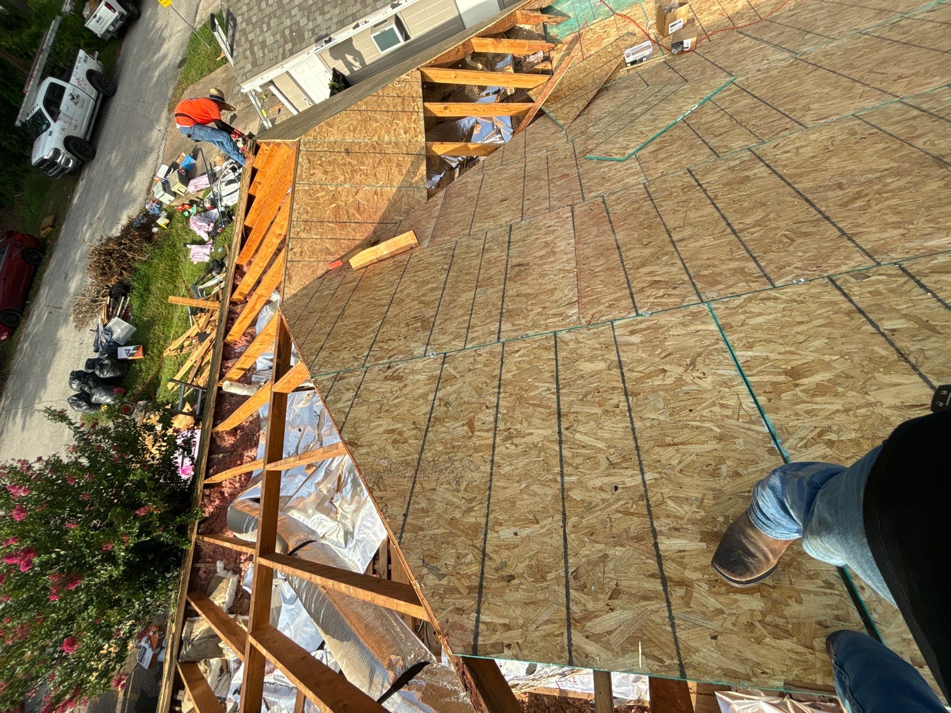 Residential Roofing Installation using Owen's Corning Duration (Lifetime) Shingles by Roof Repair Company