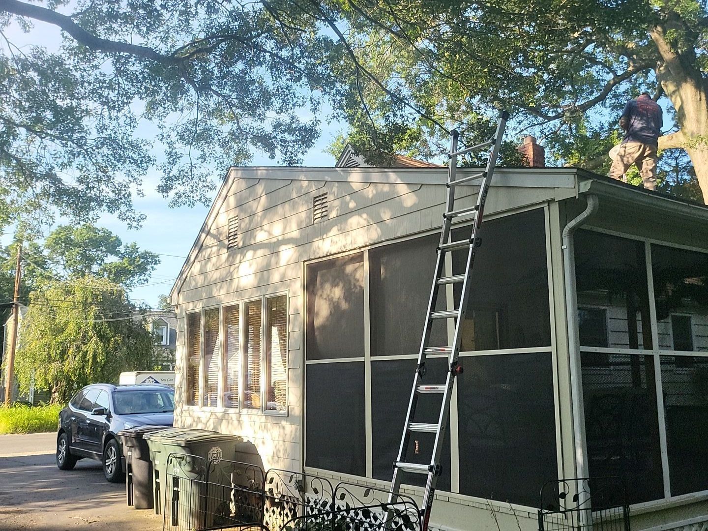 Residential Roofing Installation using Owens Corning Duration Designer - Sand Dune by A Plus Exterior