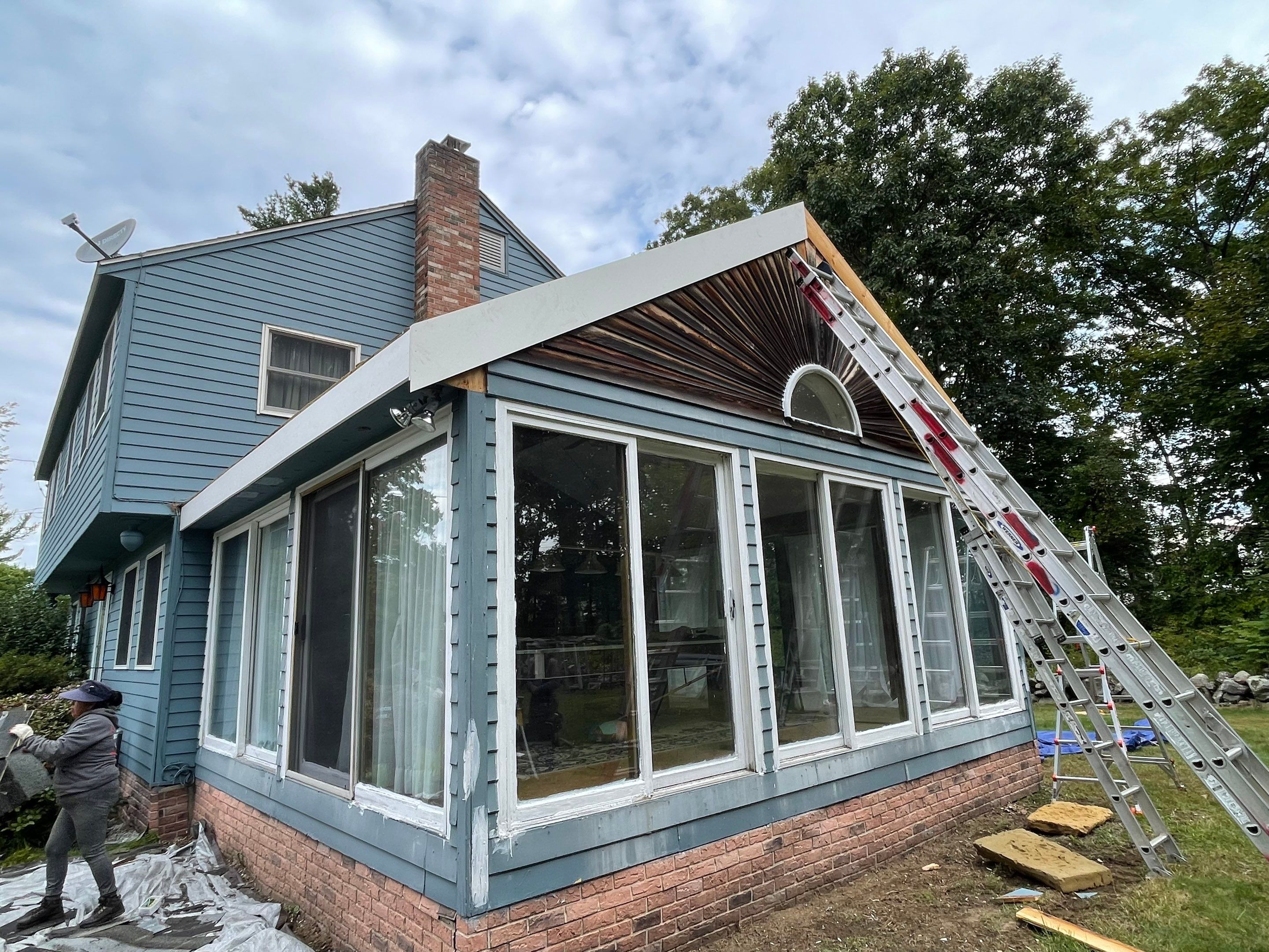 Closed in three-season room by Sensible Home Solutions
