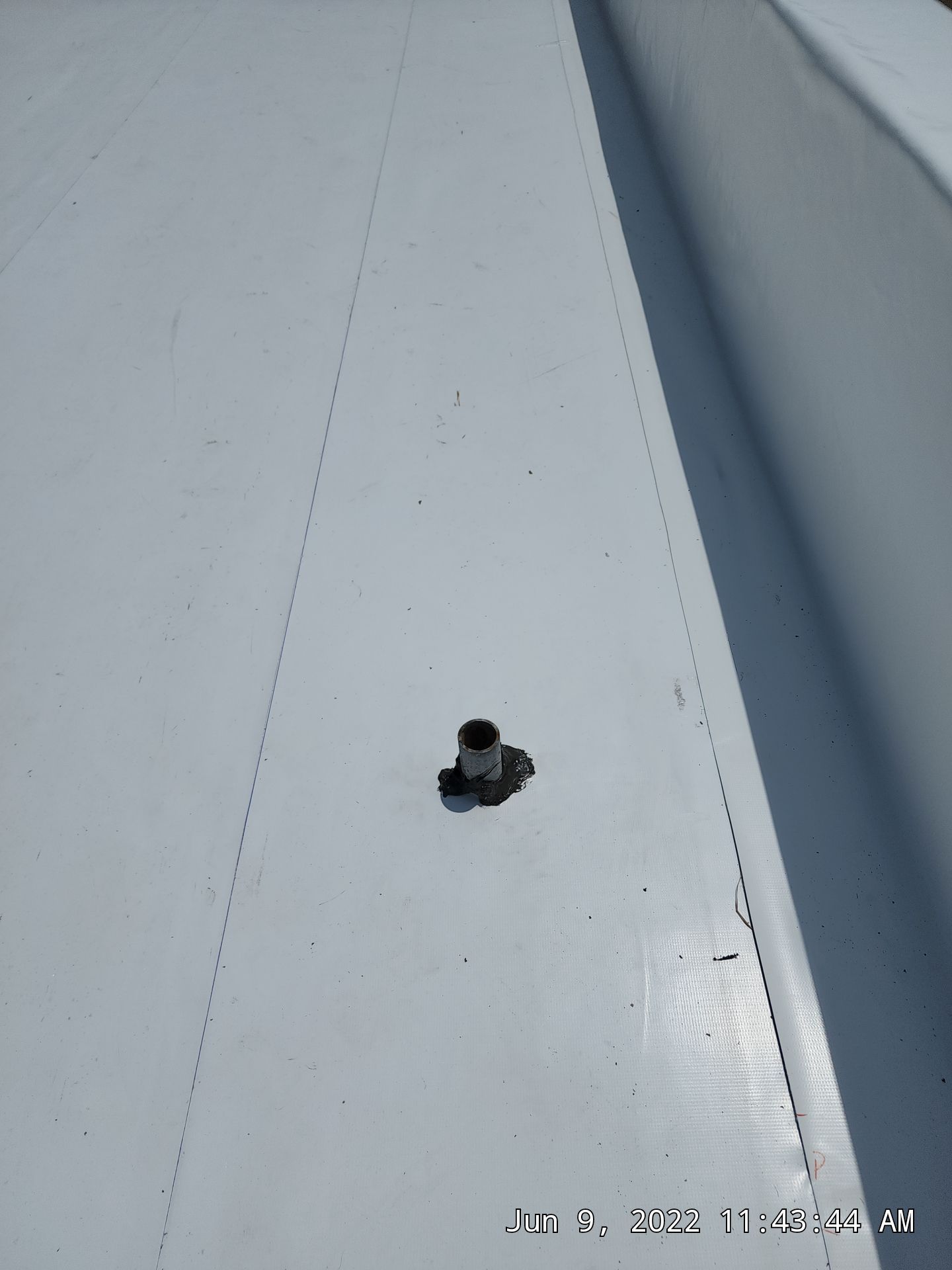 Commercial Roofing Installation using 50 mil PVC by Hostetler Roofing