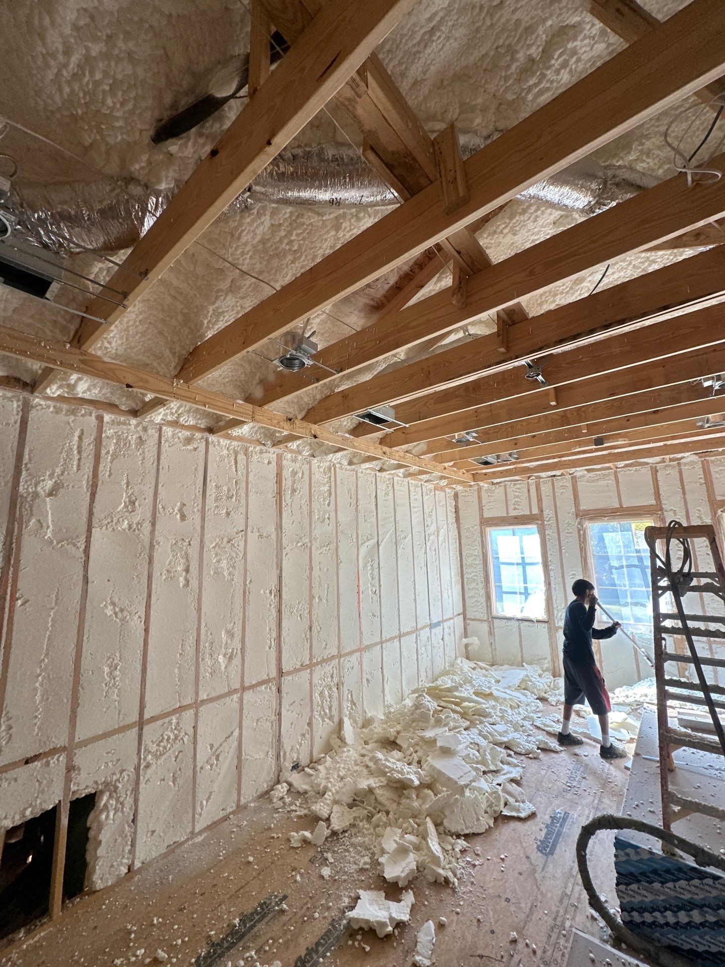 Another beautiful custom home in Dallas fully encapsulated ✔️ by Apex Insulation Solutions