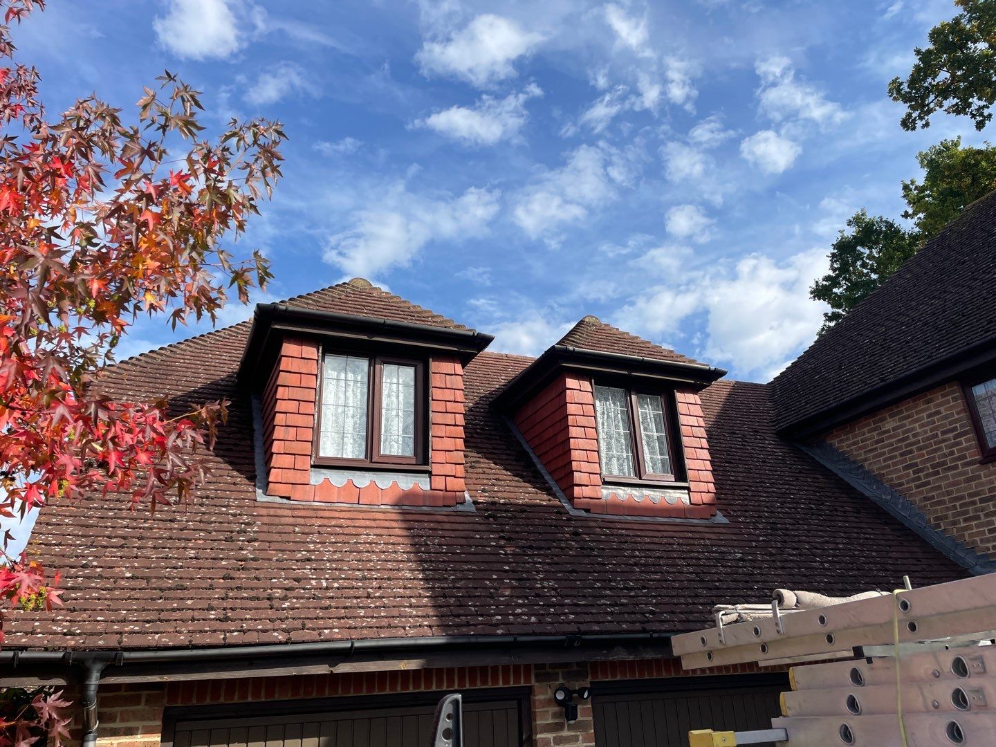 Roof Patio Driveway Clean using Honda 15lpm Low Pressure Washing Machine by Ges Exterior Cleaning ltd