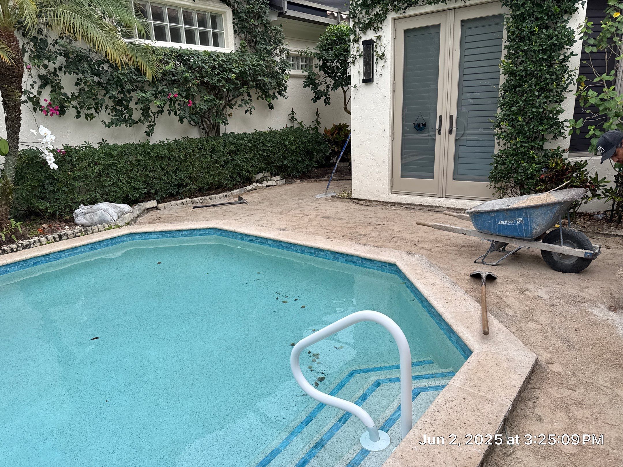 Pool Deck/Landscape/landscape lighting/pool coping/porcelain pavers/Pelican Marsh by Old Town Pavers Llc