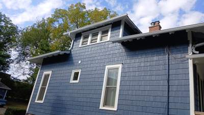 LP SmartSide siding install in Woodstock, IL — After