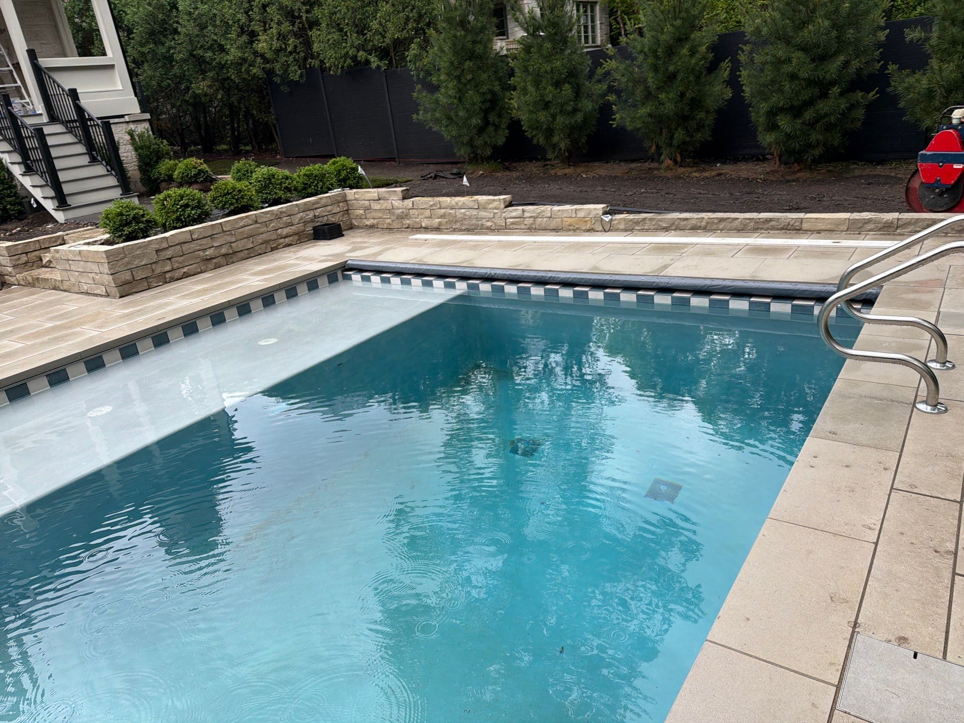 Platino Checkered Tile by North Shore Pool & Spa