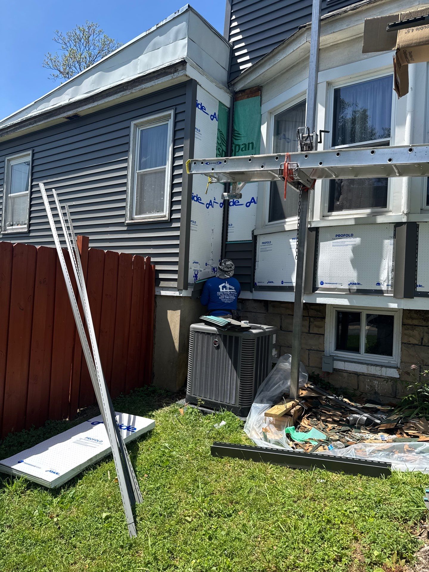 New siding & New Gutters by Alpha Design Services