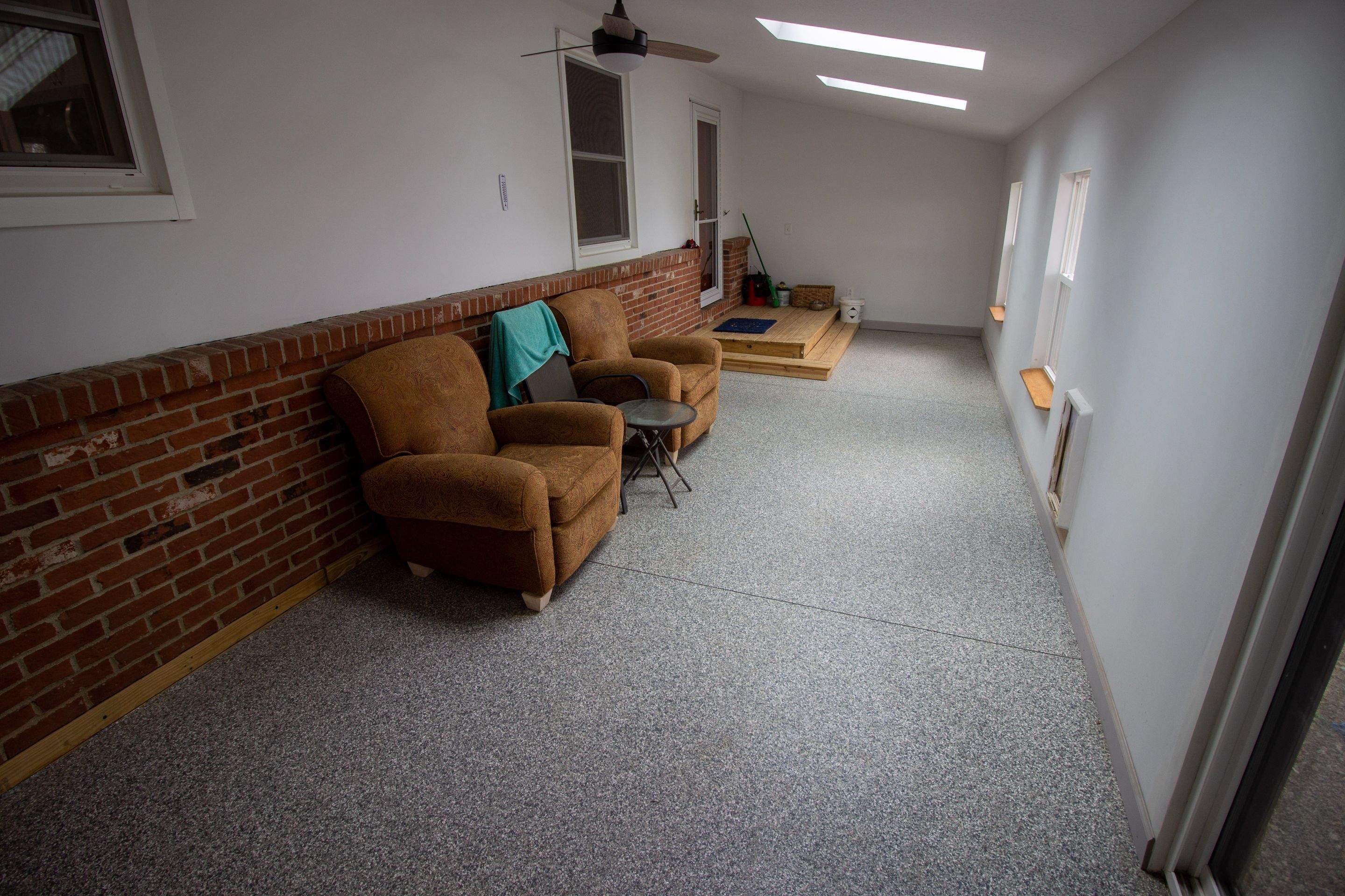 Sunroom Installation using Granite by Your1DayFloor.com