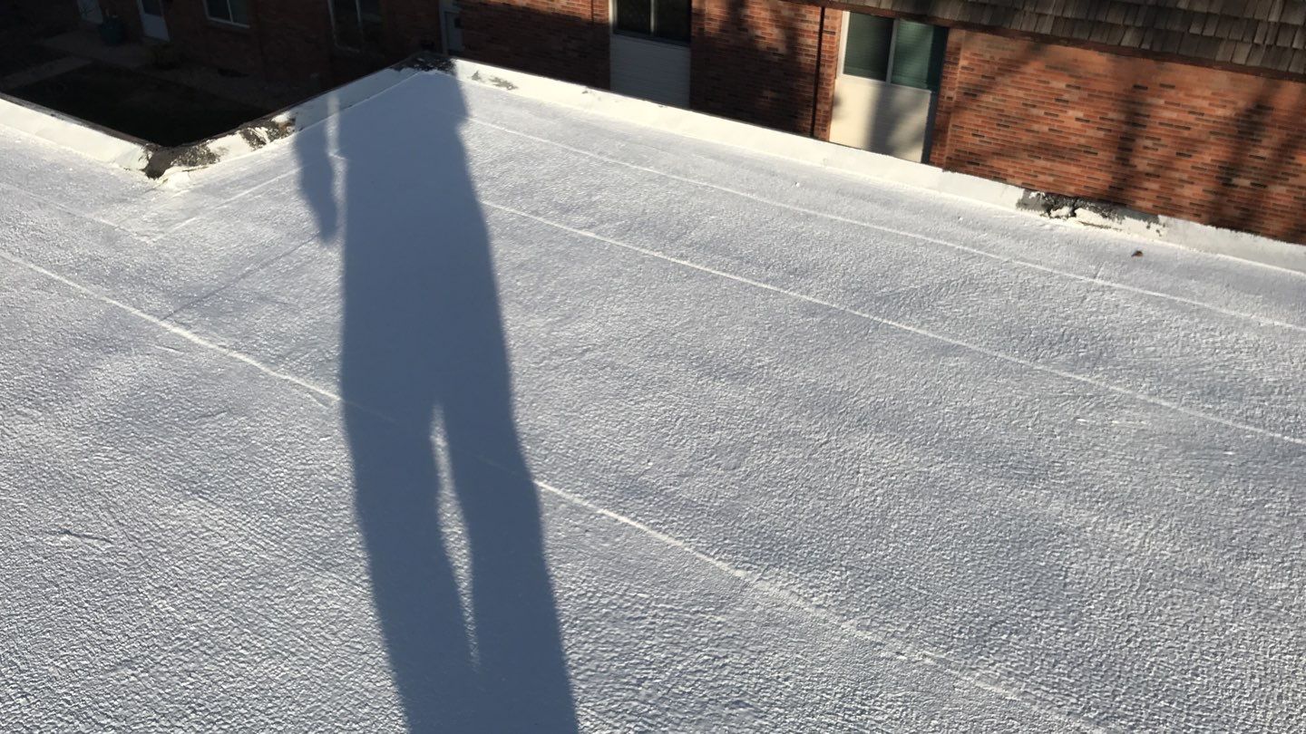 Commercial Roofing Installation using Gaco Silicone Coating  by A to Z Roofing
