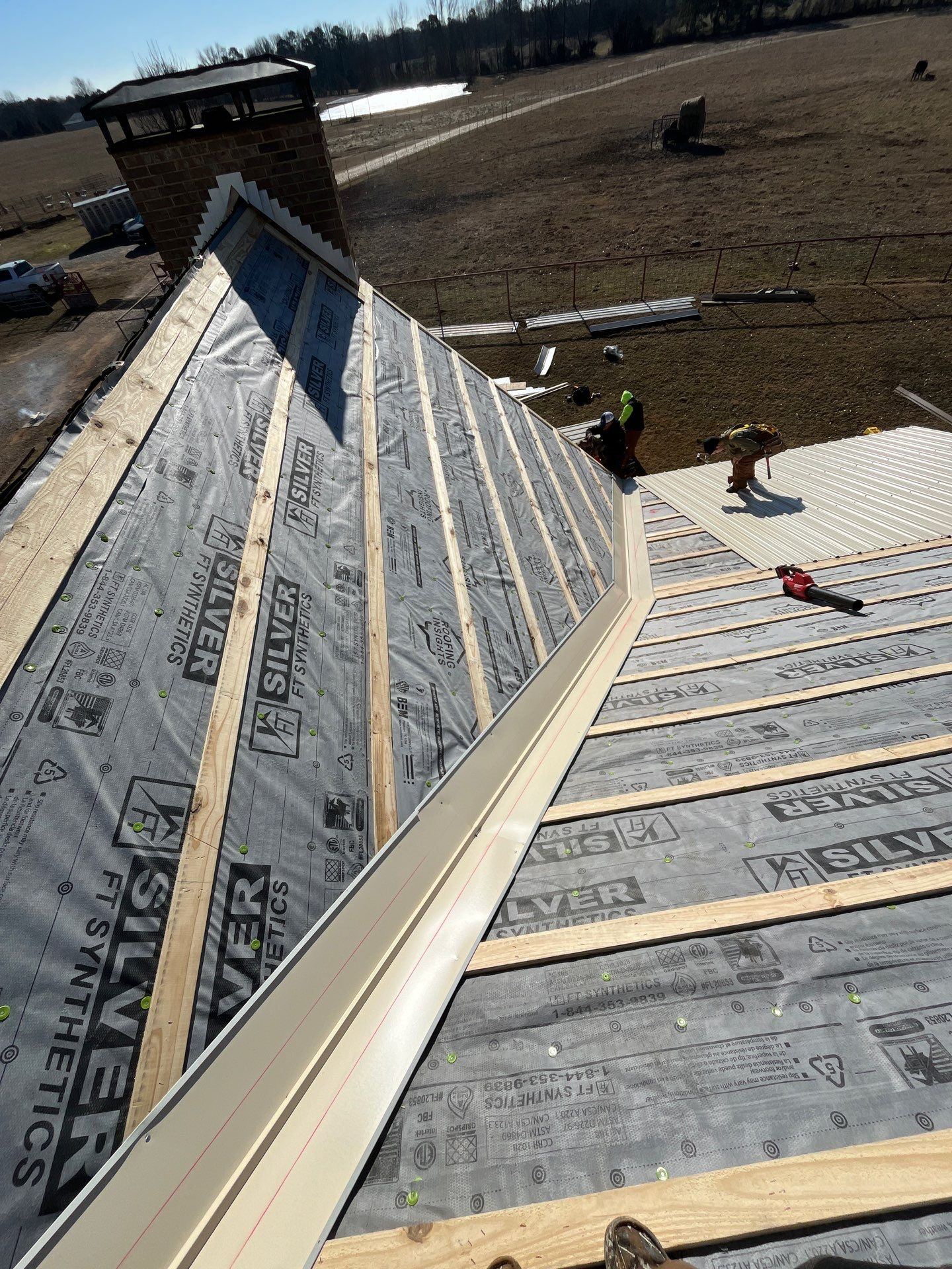 Residential Metal Roof Replacement using Reed's Metals: 26 GA. Colored Residential Metal Panels (Ivory) by Hostetler Roofing