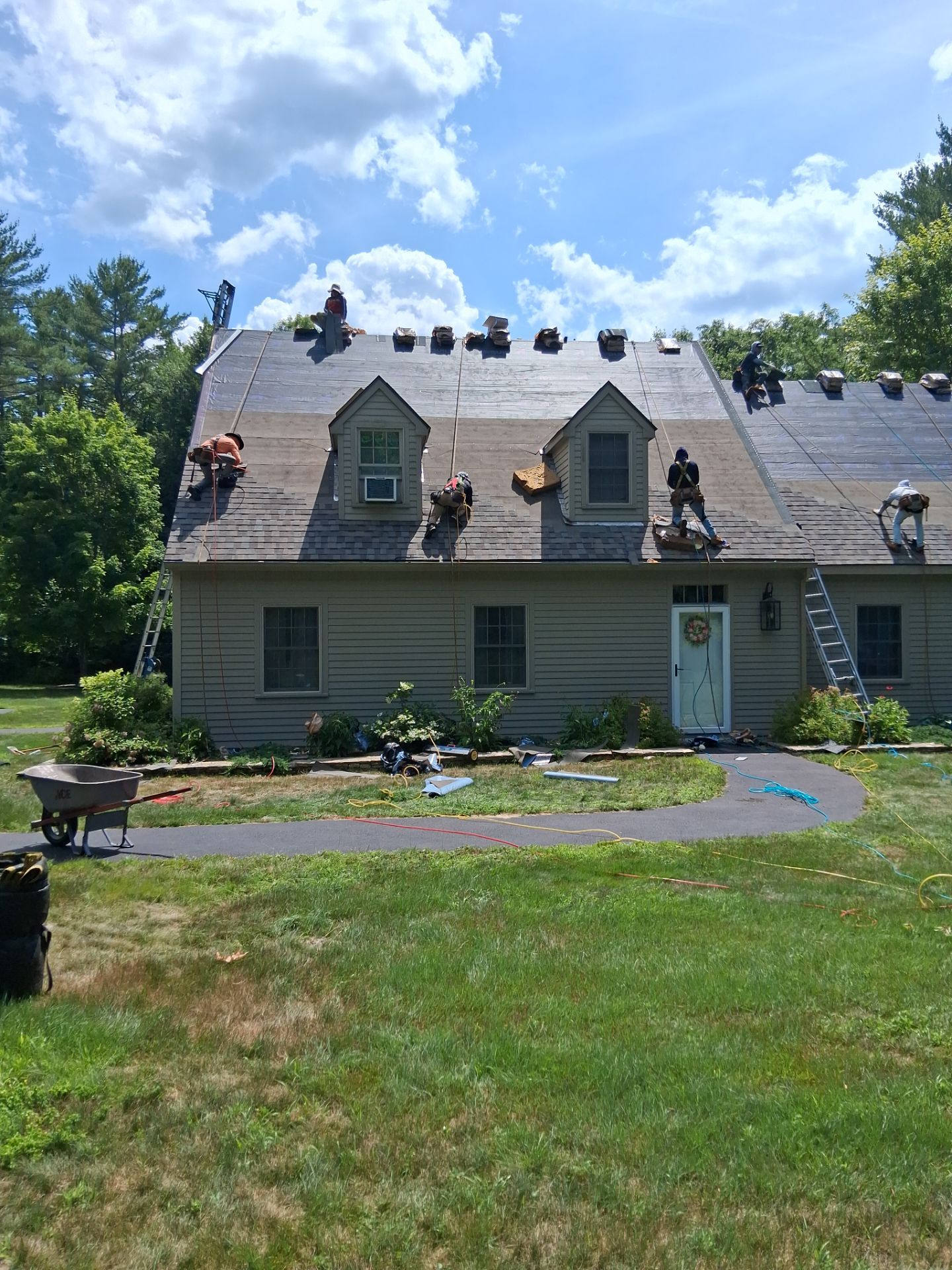 New Roof Replacement in New Gloucester, Maine by Tall pine roofing