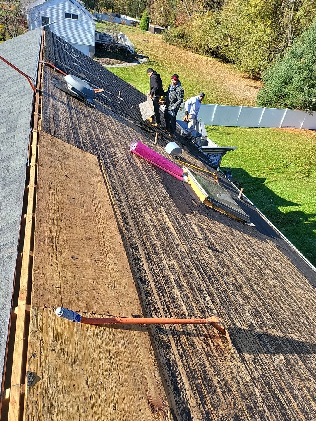 Residential Roofing Installation using Owens Corning TruDefinition Estate Gray by A Plus Exterior