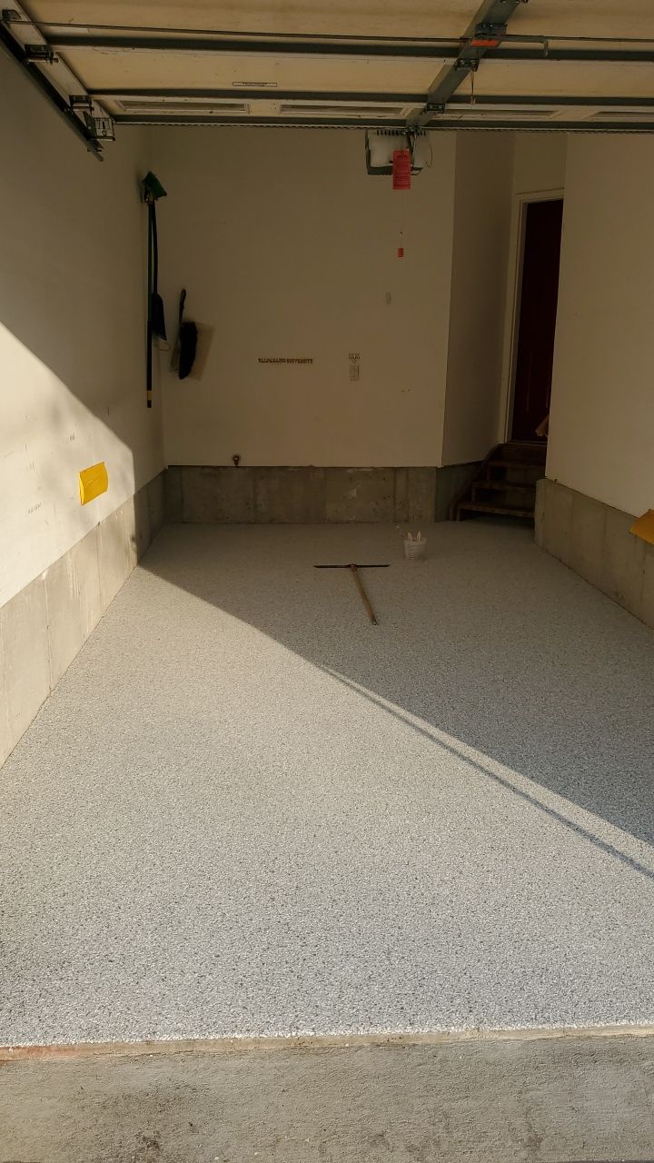 Garage Floor Coating using Penntek  by Spectrum Painting, LLC