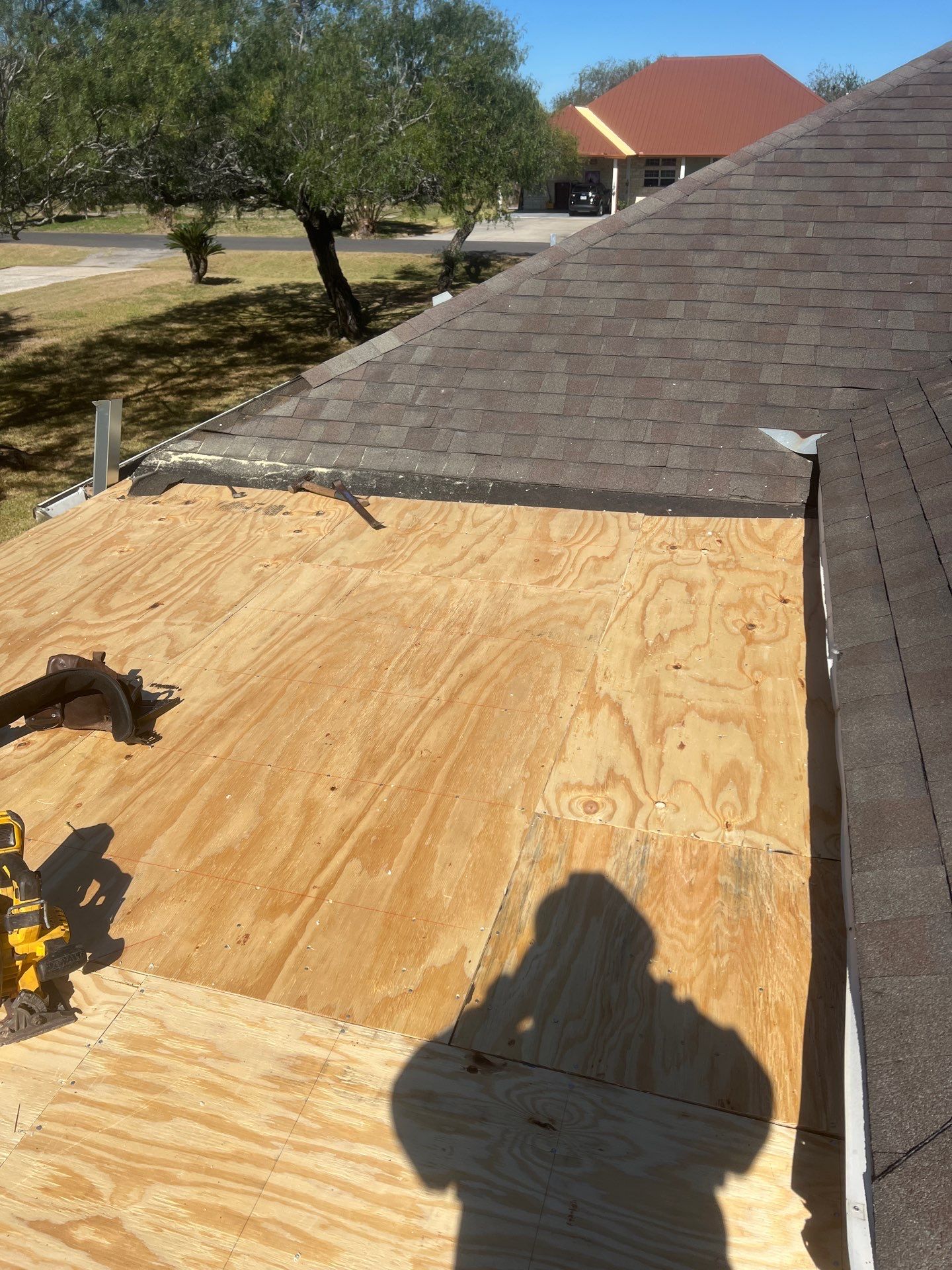 It Ain't Easy getting Shady  by Bayfront Roofing and Construction