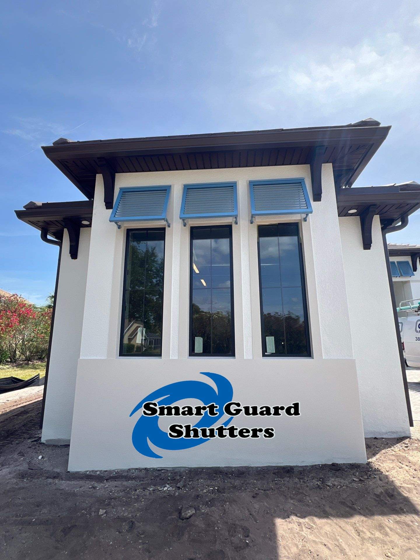 Decorative Bahamas in Pastel Blue by Smart Guard Shutters