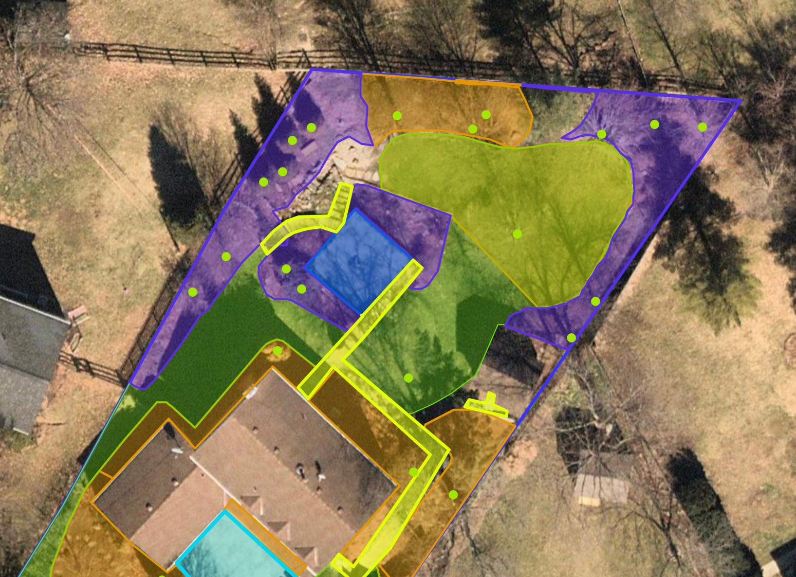 Gravel Creek Bed Installation and Paver Overlay Repair by Reisenberg’s Lawn & Landscape, LLC