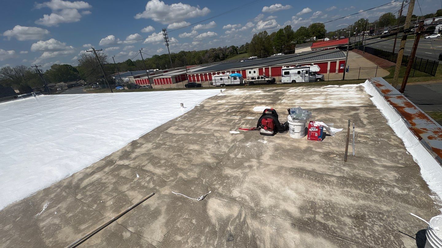 Silicone Roof Coatin by Just In Time Roofing and Restoration