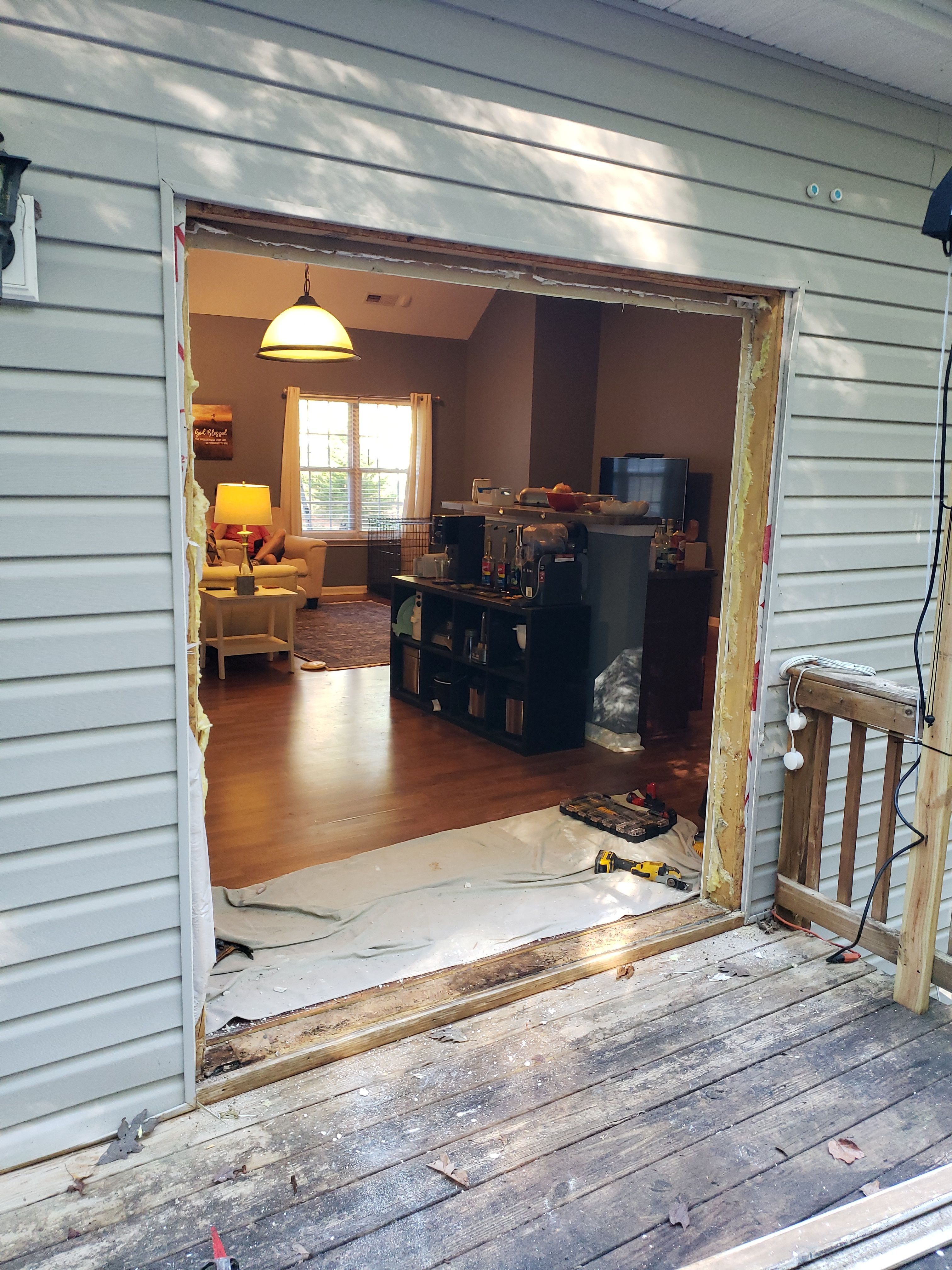 French Doors Swapped for Space-Saving Slider! 🚪 by A Step Above Handy LLC