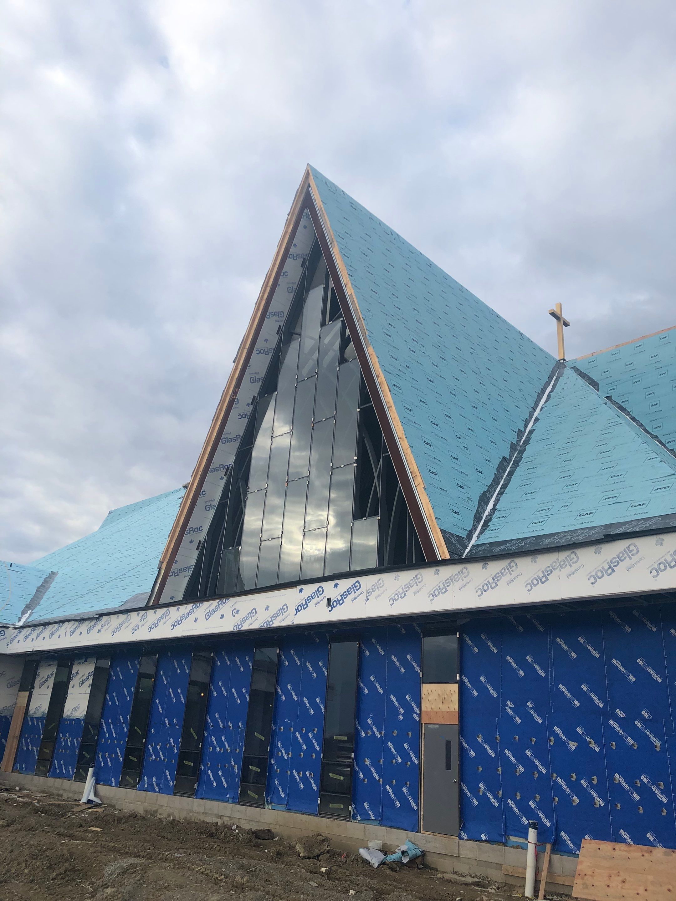 Commercial Roofing Installation using Diamond Tile Metal Shingles , Tpo Flat Roof by Jay Carter Roofing & Sheet Metal