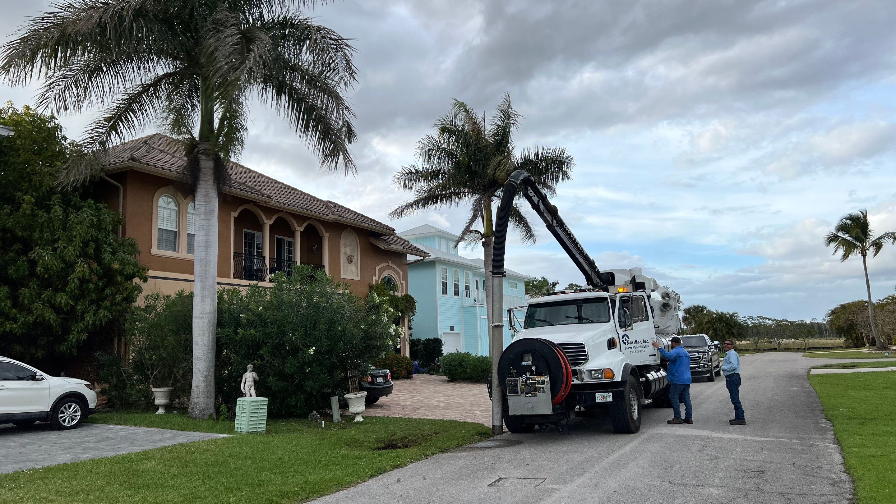 Naples Private Airport Community Catch Basin Cleaning by APS Power & Water