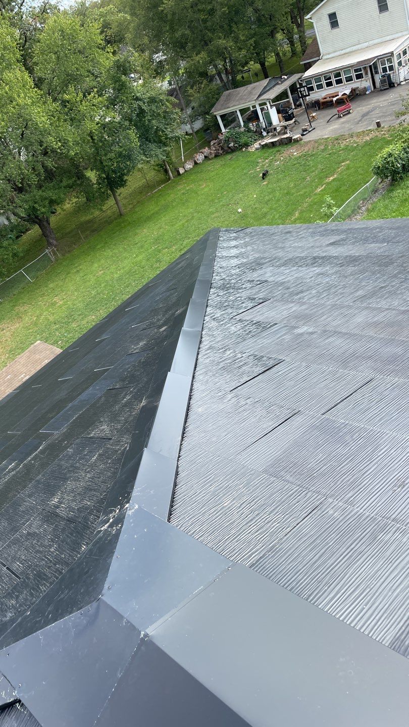 Tesla Solar Roof  using Tesla Solar Roof V3 tiles by American Home Contractors