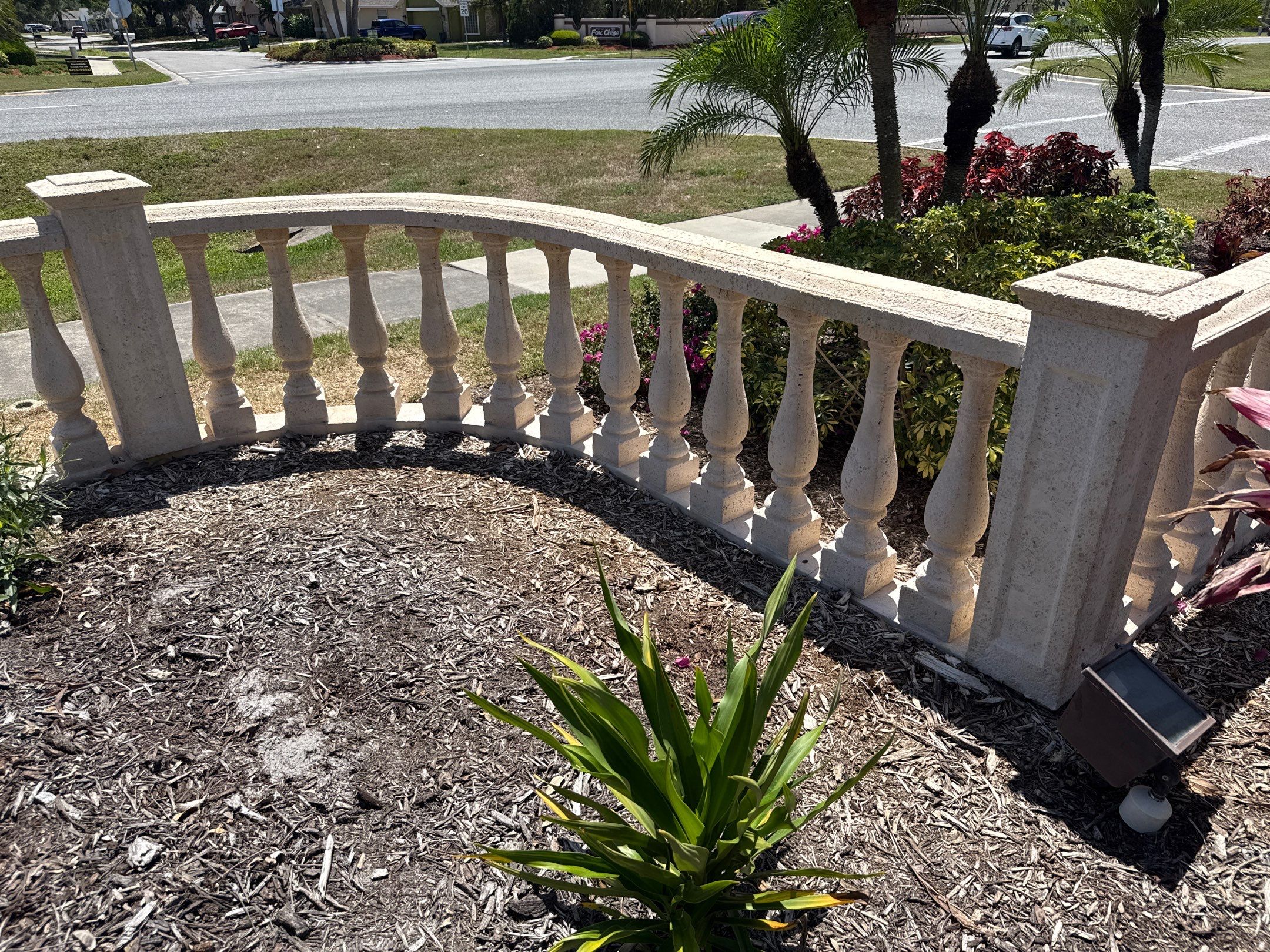 Decorative Wall & Entrance Sign Cleaning | Timberly Community | Parrish, FL by Sunshine AquaWash