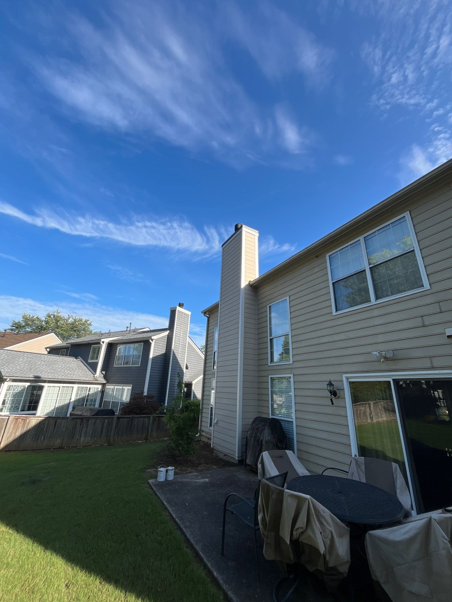 Chimney Siding Replacement and Exterior Painting in Duluth, GA by Nelson Exteriors 