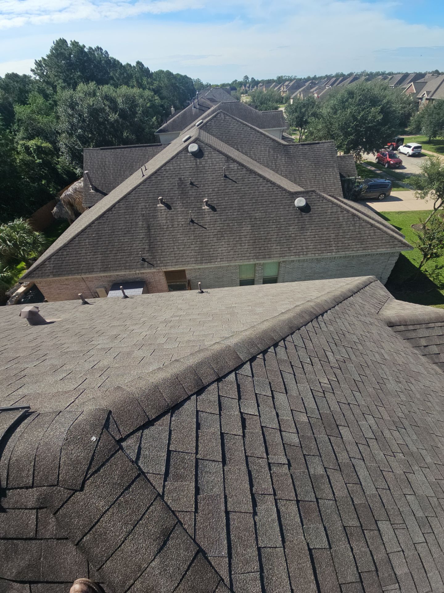 Hail Damage using Owen's Corning Duration (Lifetime) Shingles by Roof Repair Company