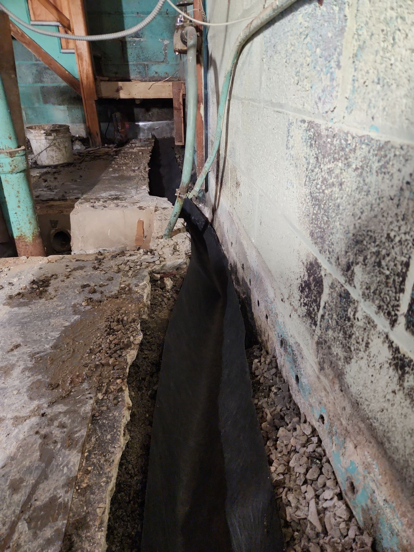Interior French Drain Newark, NJ by Pure Service Pro, LLC 
