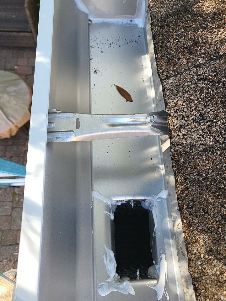Seamless Gutter Installation using K-Style Seamless Gutters and LeafBlaster Pro Gutter Guards by Gutter Professors