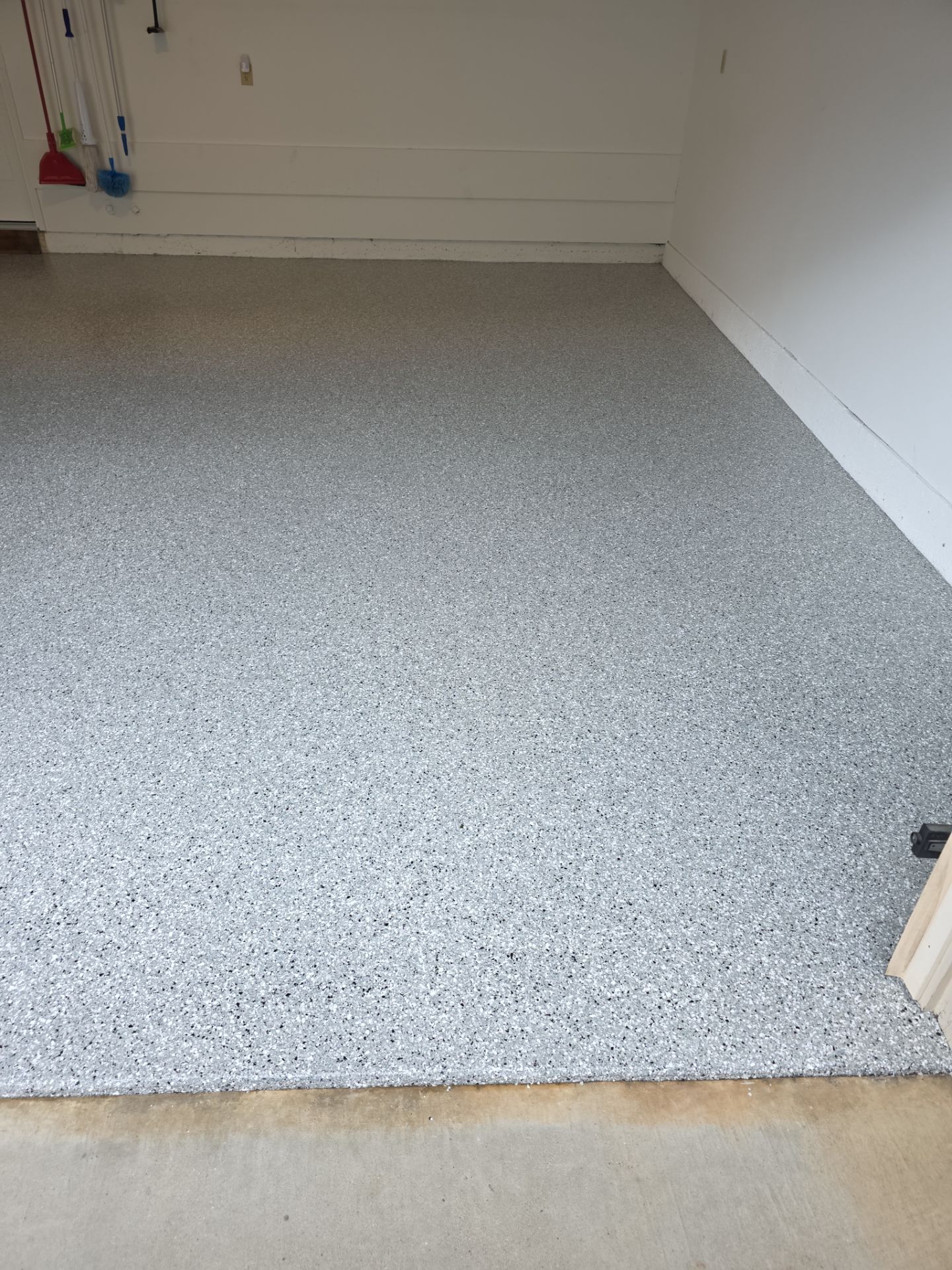 Morro Bay Garage Floor Transformation With Simiron Feather Gray Epoxy by MGP Coatings