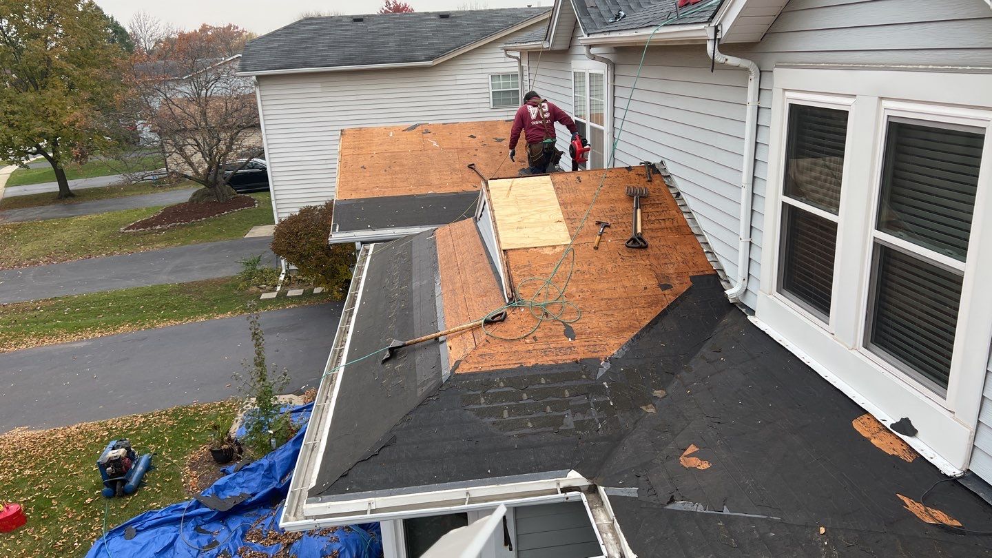 Multi-family unit roof replacement. using GAF Timberline HDZ by Pro Home Services Inc