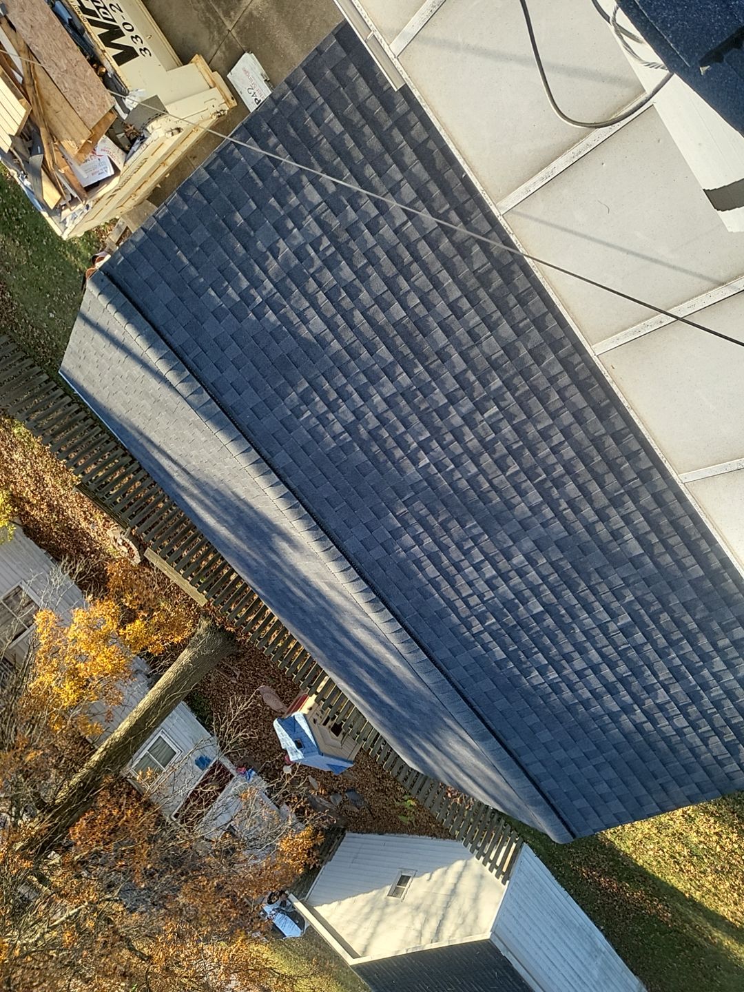 ATLAS PINNACLE COLOR: BLACK SHADOW DRIP EDGE: WHITE by Eagle Eye Roofing