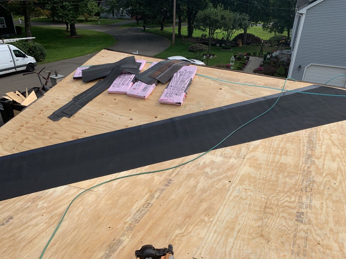 Residential Roofing Installation using Owens Corning Duration Brownwood by A Plus Exterior