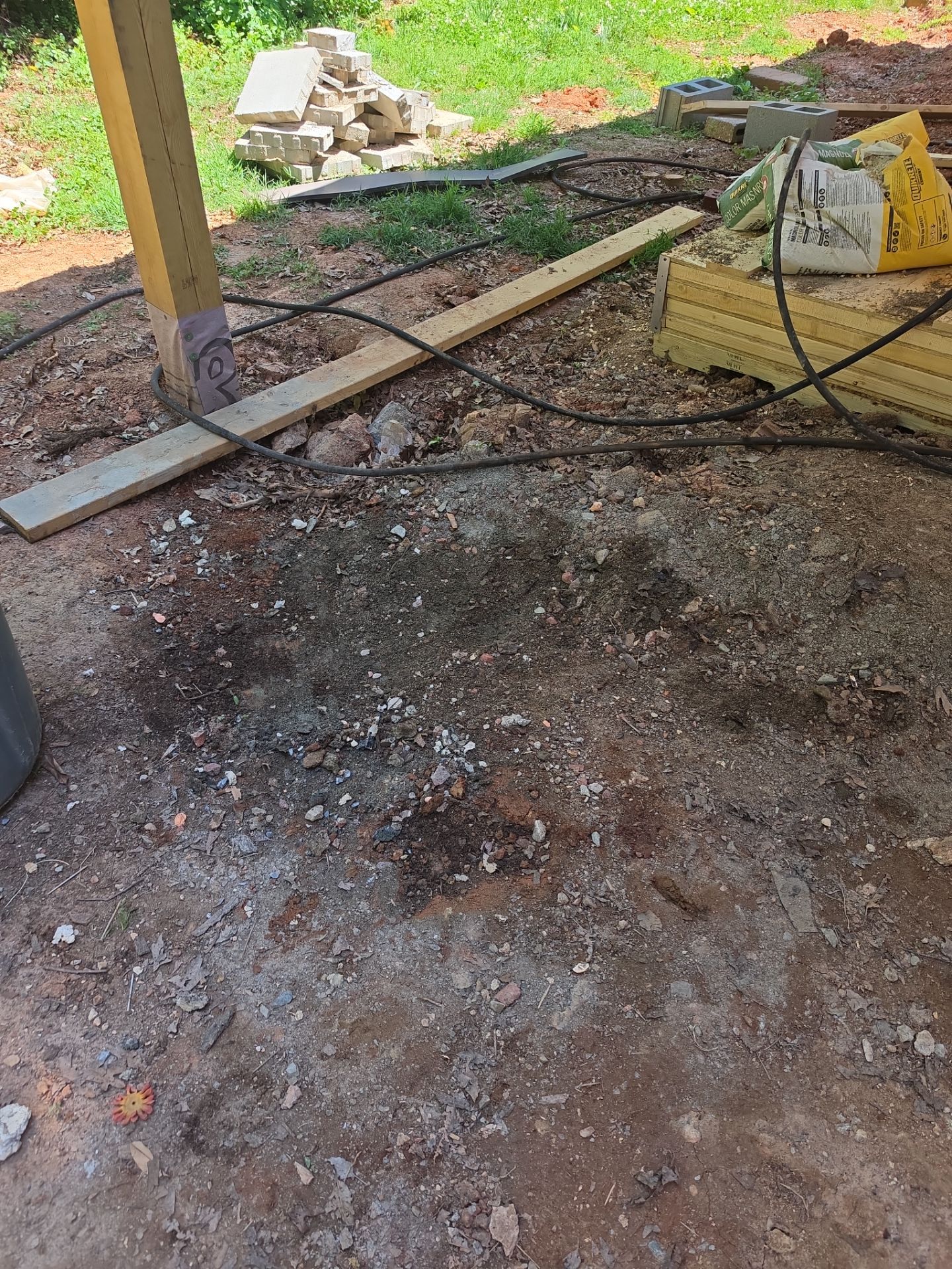 Job site clean up in Matthews by Badger Hauling