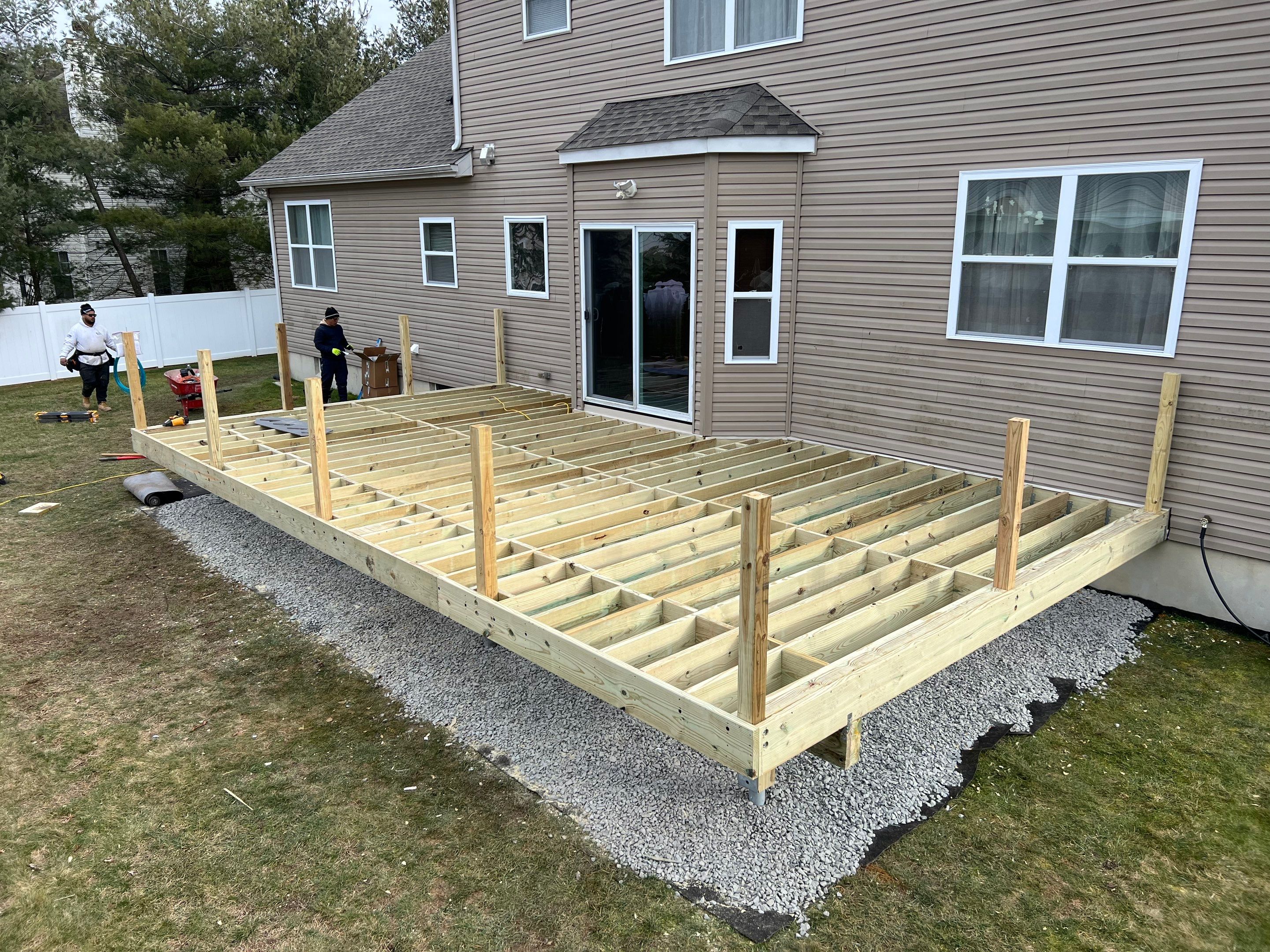 New Deck in Monroe by deck guardian