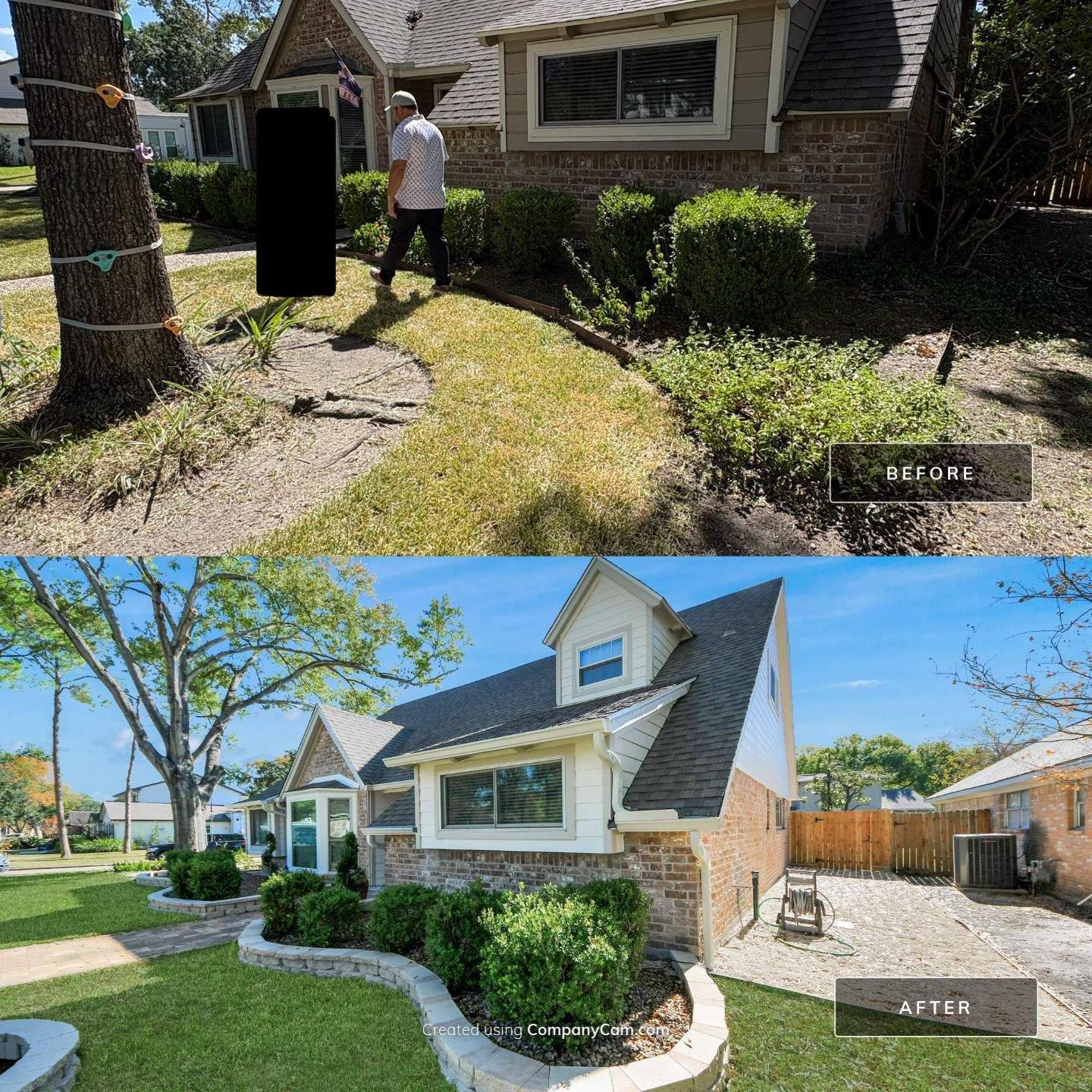 Exterior Home Makeover — Designed to Last by Texas Urban Elements