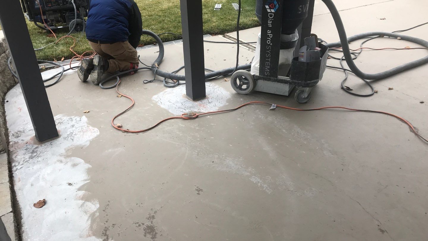 Patio using Domino  by Select Painting, Coatings & Garage Cabinets