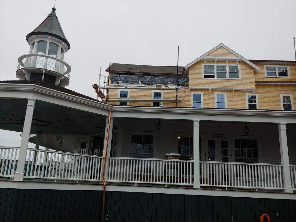 6″ Copper Gutter Installation At The Harbor View Hotel! by Gutter Pro Enterprises