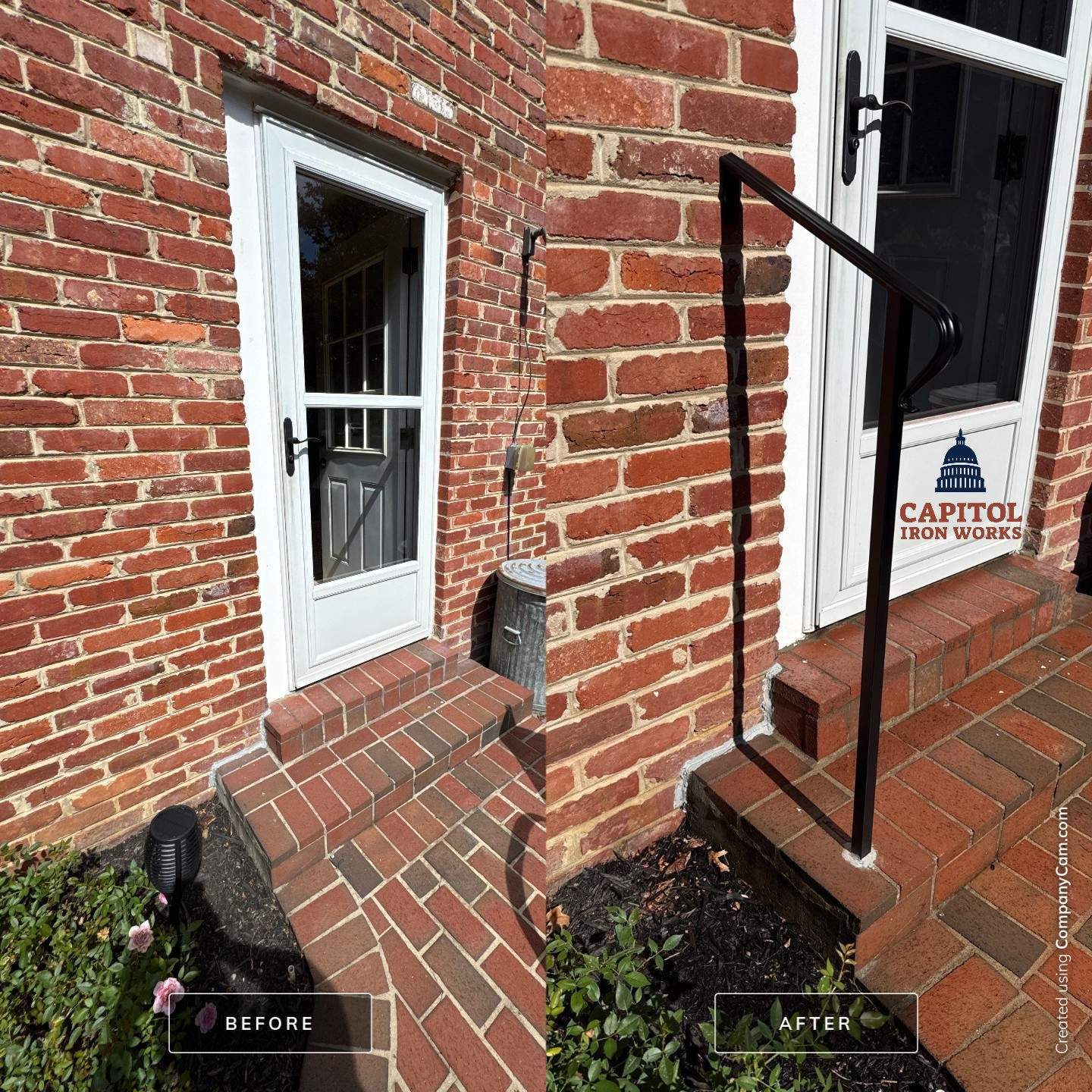 Classic Steel Handrail – Gaithersburg, MD by Capitol Iron Works