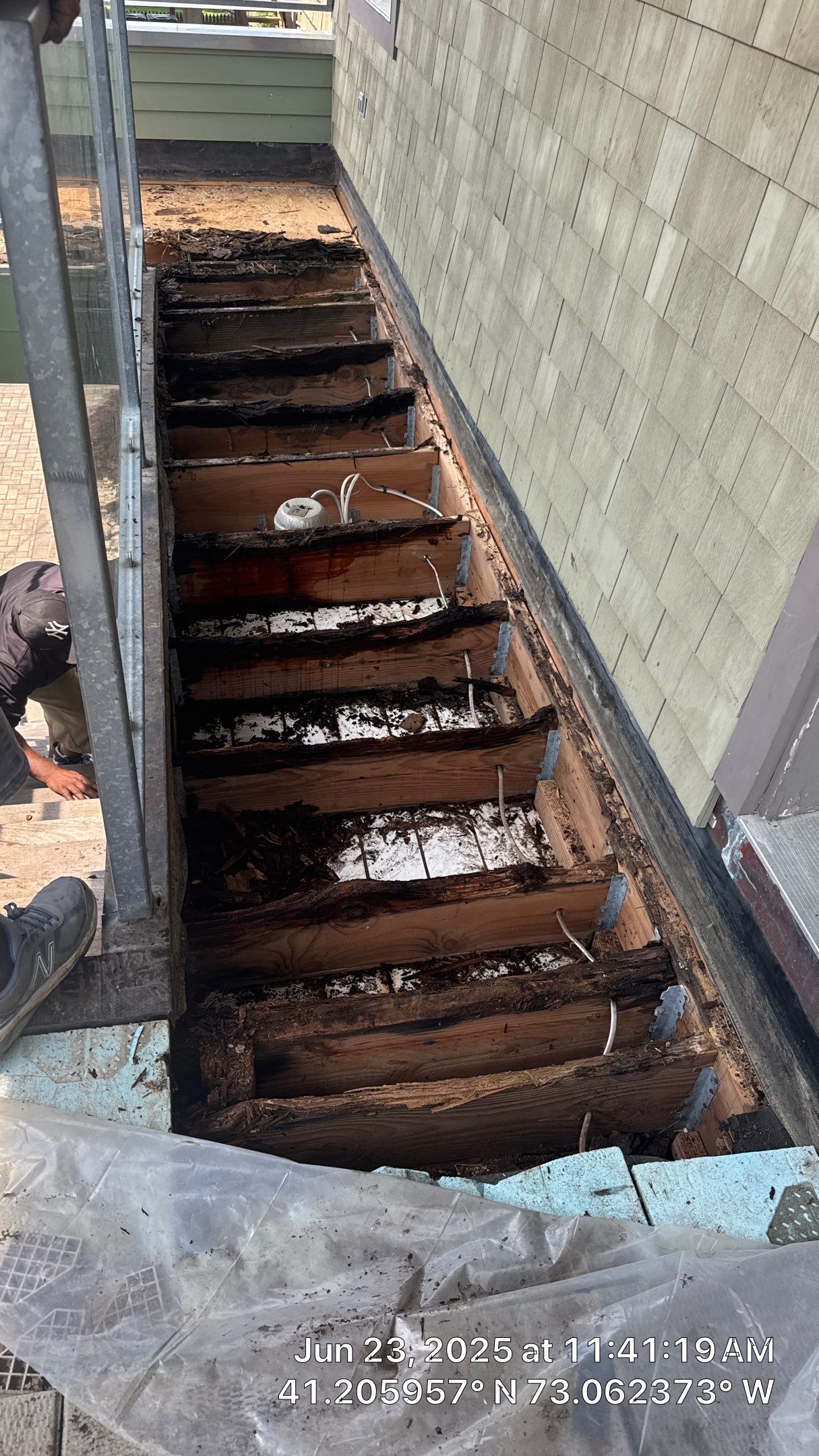 Deck Installation using Tanzite Stone Decking by A Plus Exterior