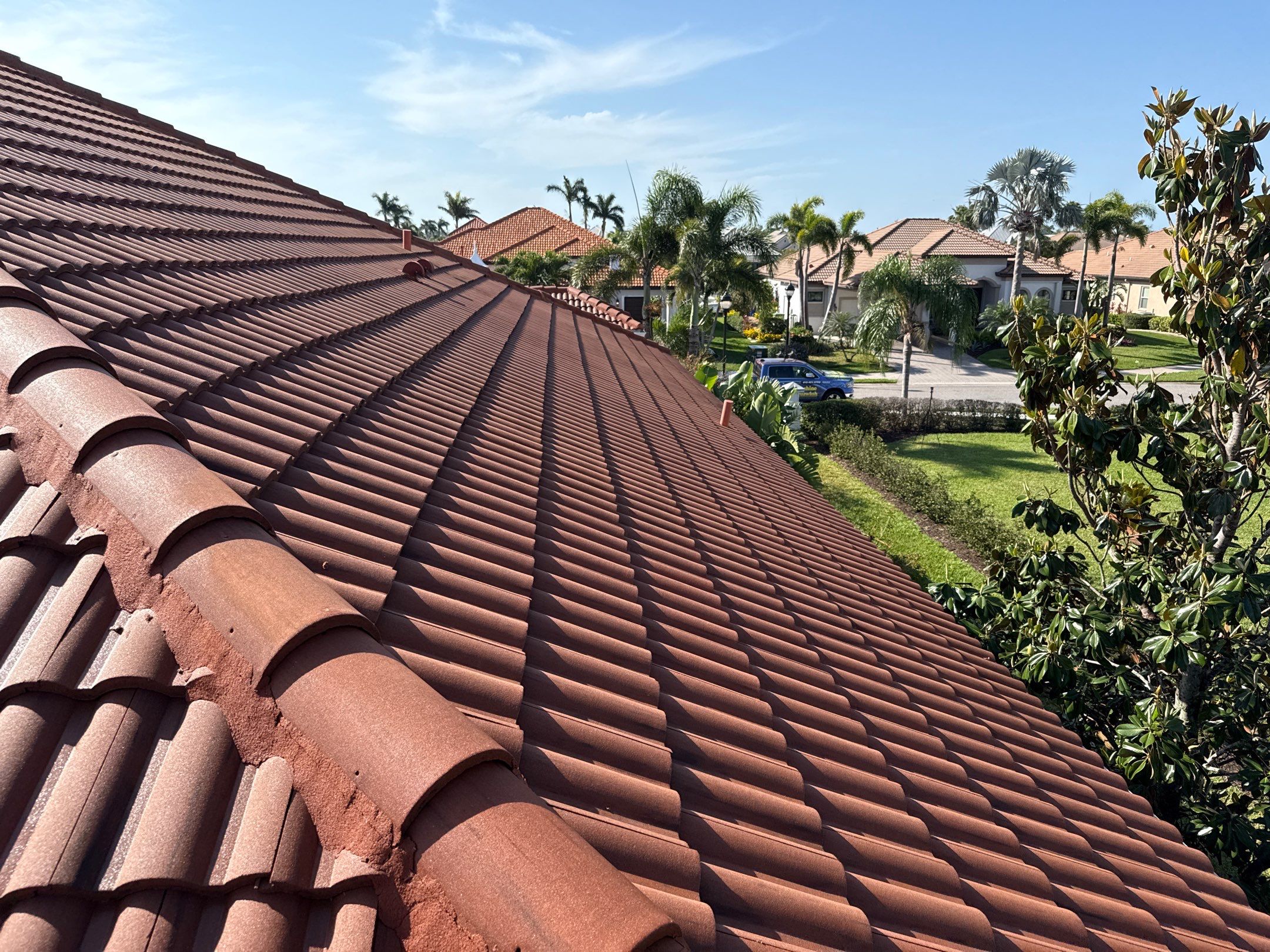Roof Cleaning & Gutter Brightening | The Inlets Community | Manatee River | Bradenton, FL by Sunshine AquaWash