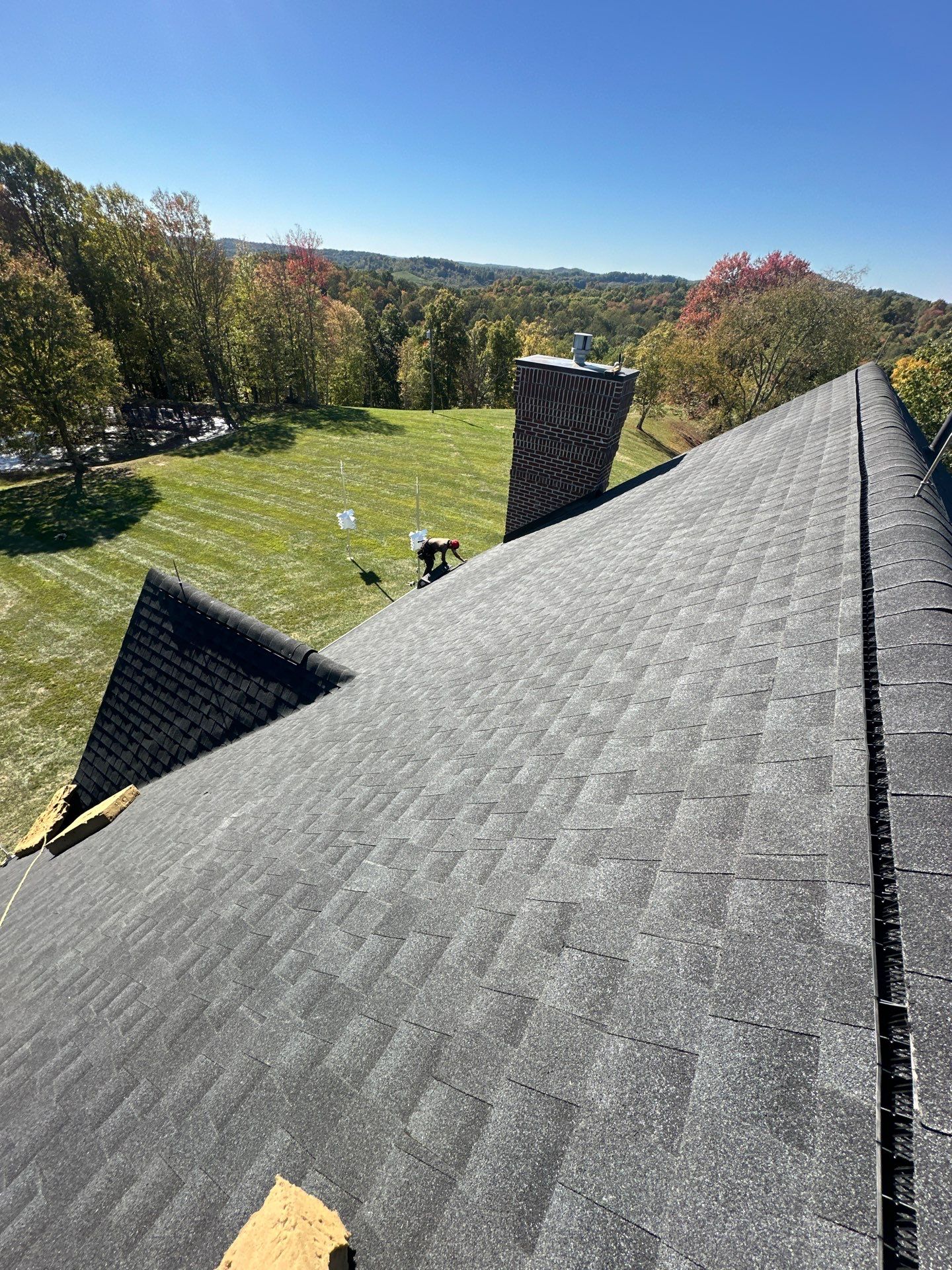 Residential Roofing Installation using GAF Timberline HDZ Charcoal by Rainstoppers Roofing