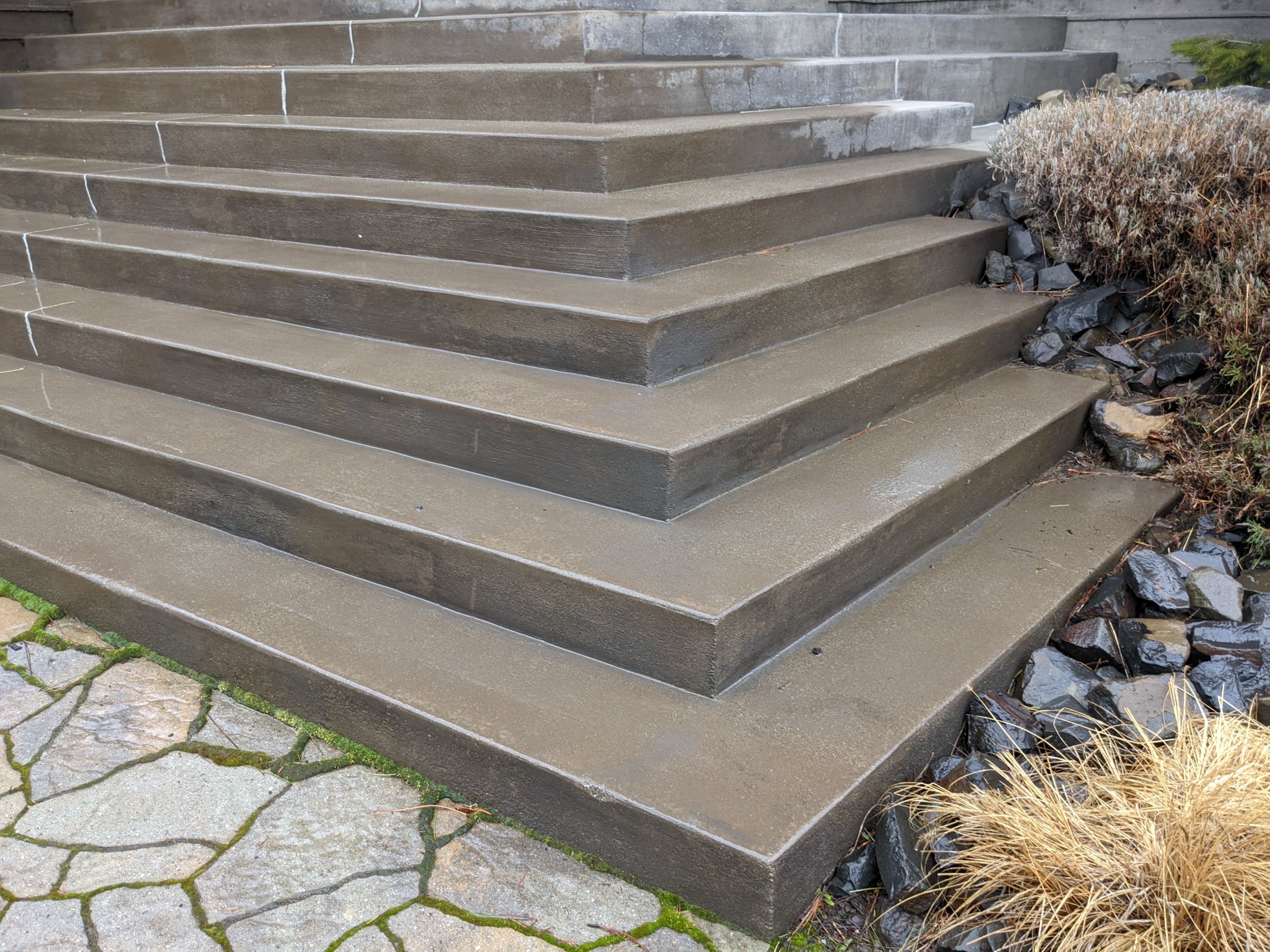 Entryway Transformation using Trail Mix 1/8" Chip by Croc Coatings, LLC