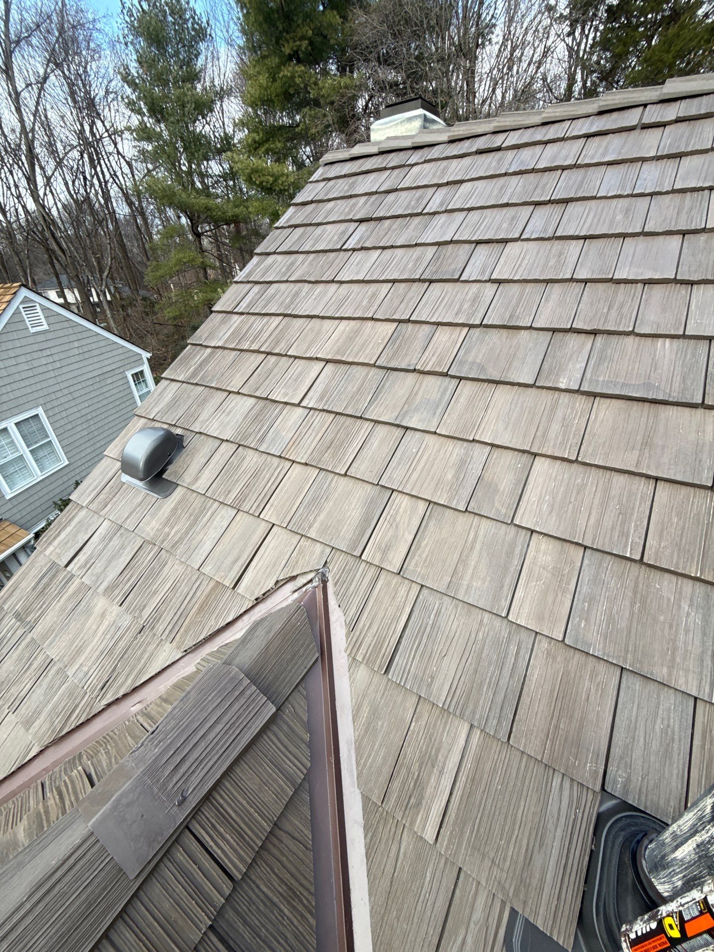 Reston :  Residential Roof Replacement with Brava Synthetic Cedar Shake Class C Natural  by RM Banning, Inc.