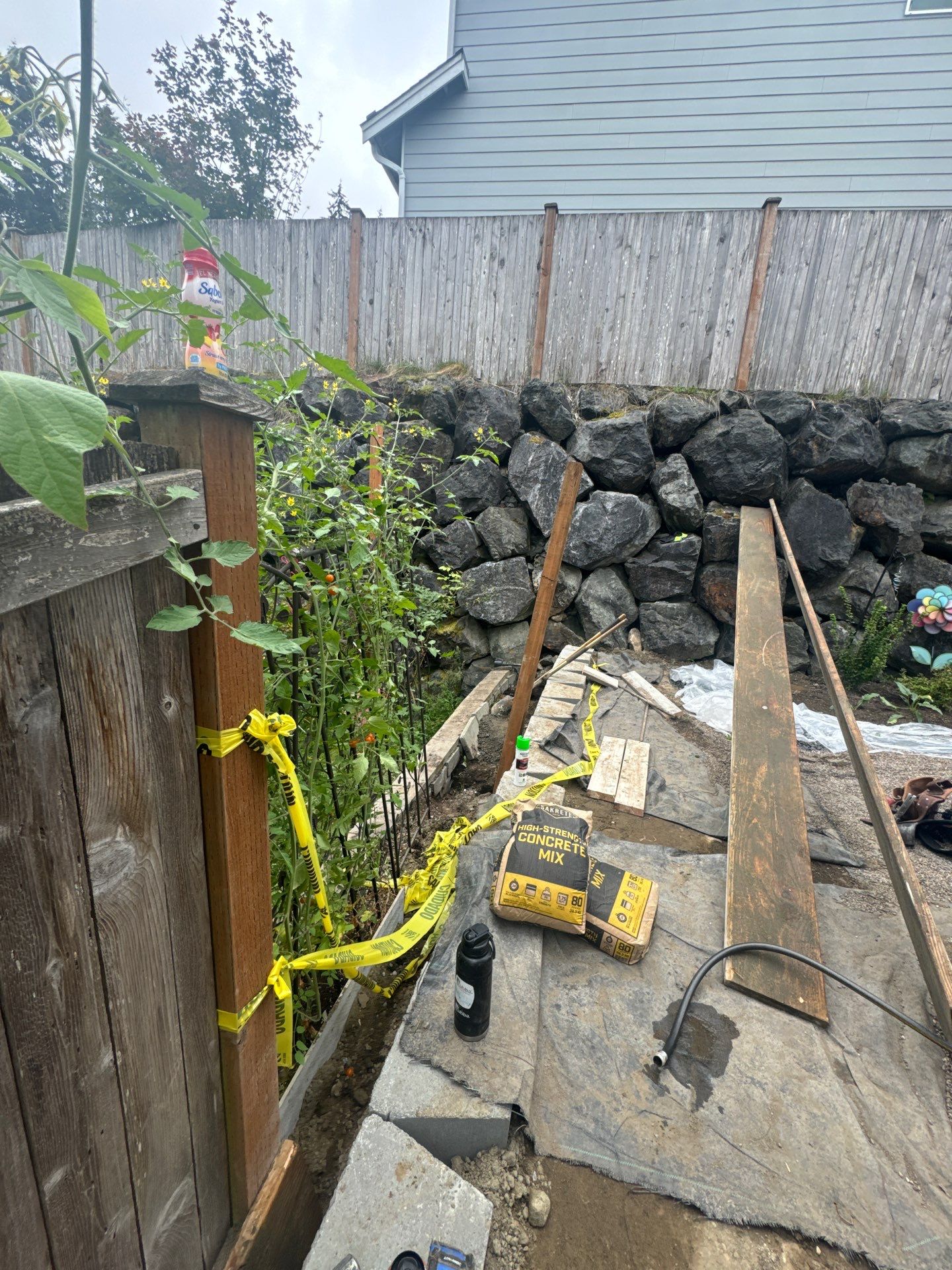 Jireh Outdoor Projects | Concrete Stair Repair and Retaining Wall by Jireh Asphalt & Concrete Inc 