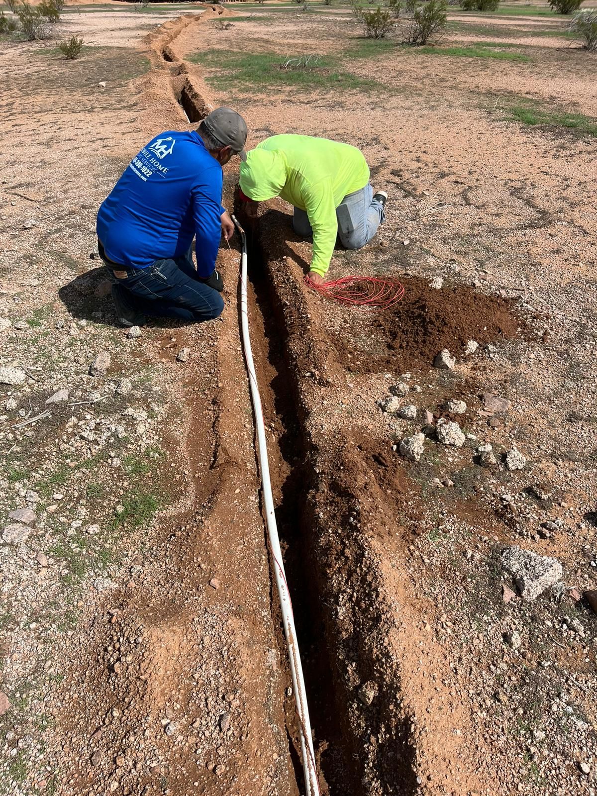 Project in Eloy by Mobile Home Installations